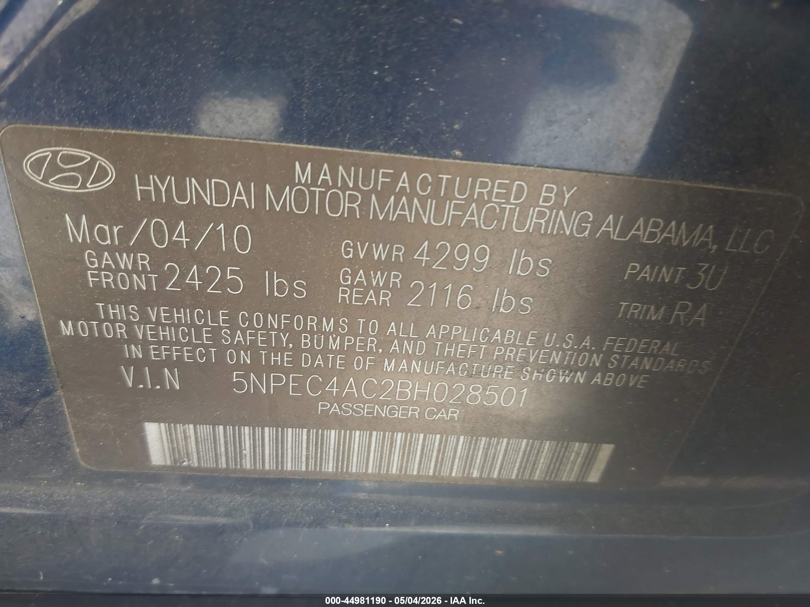 HYUNDAI SONATA image 9