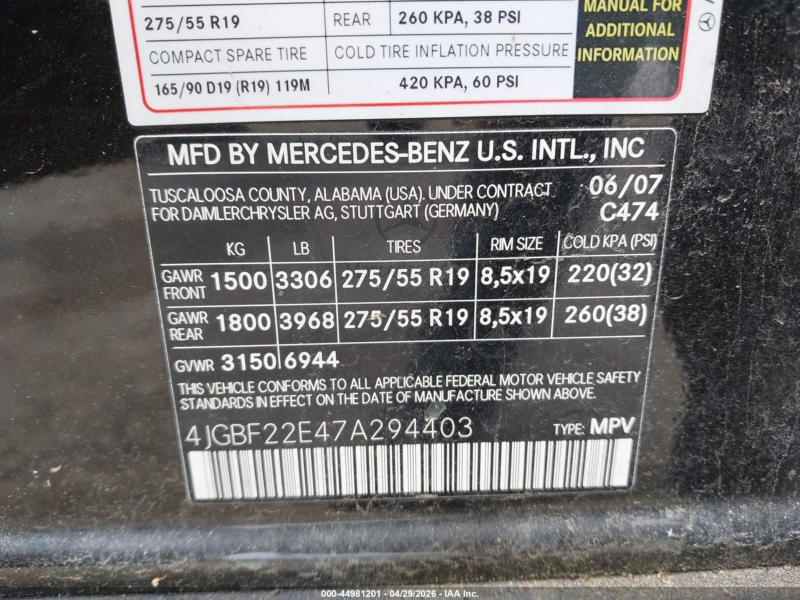 MERCEDES-BENZ GL image 9