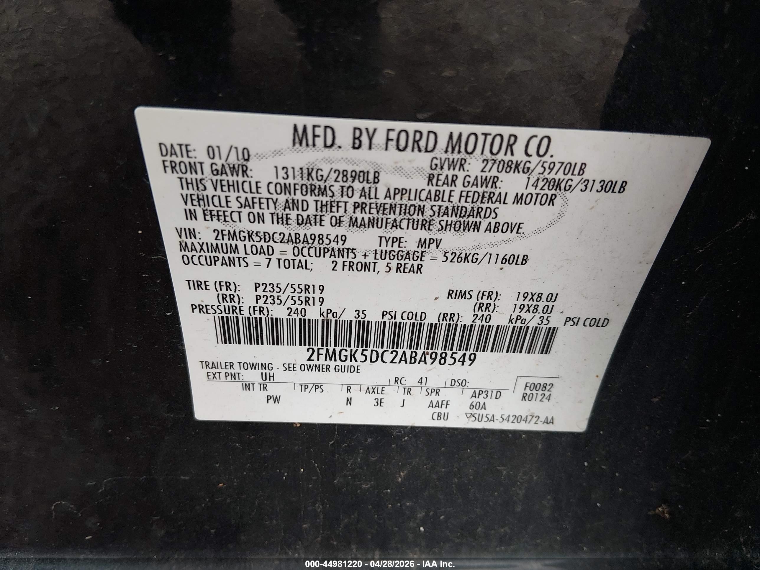 FORD FLEX image 9