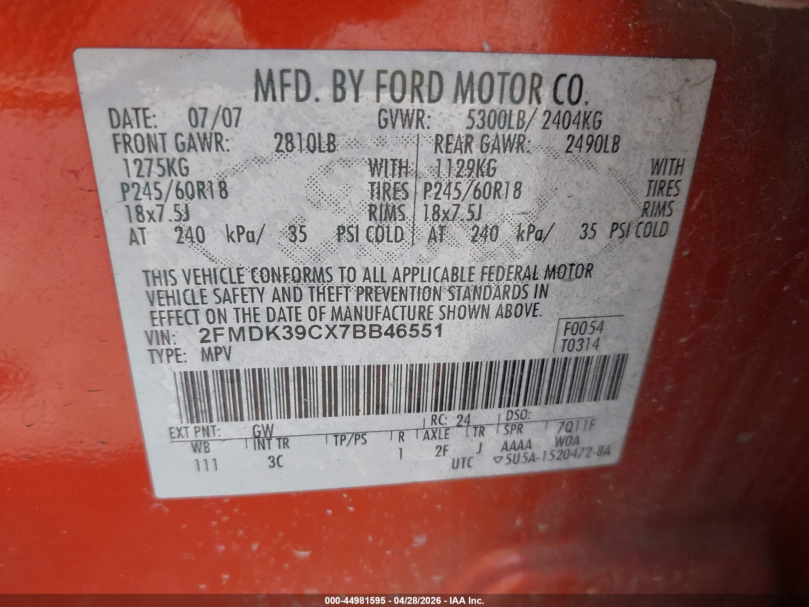 FORD EDGE image 9
