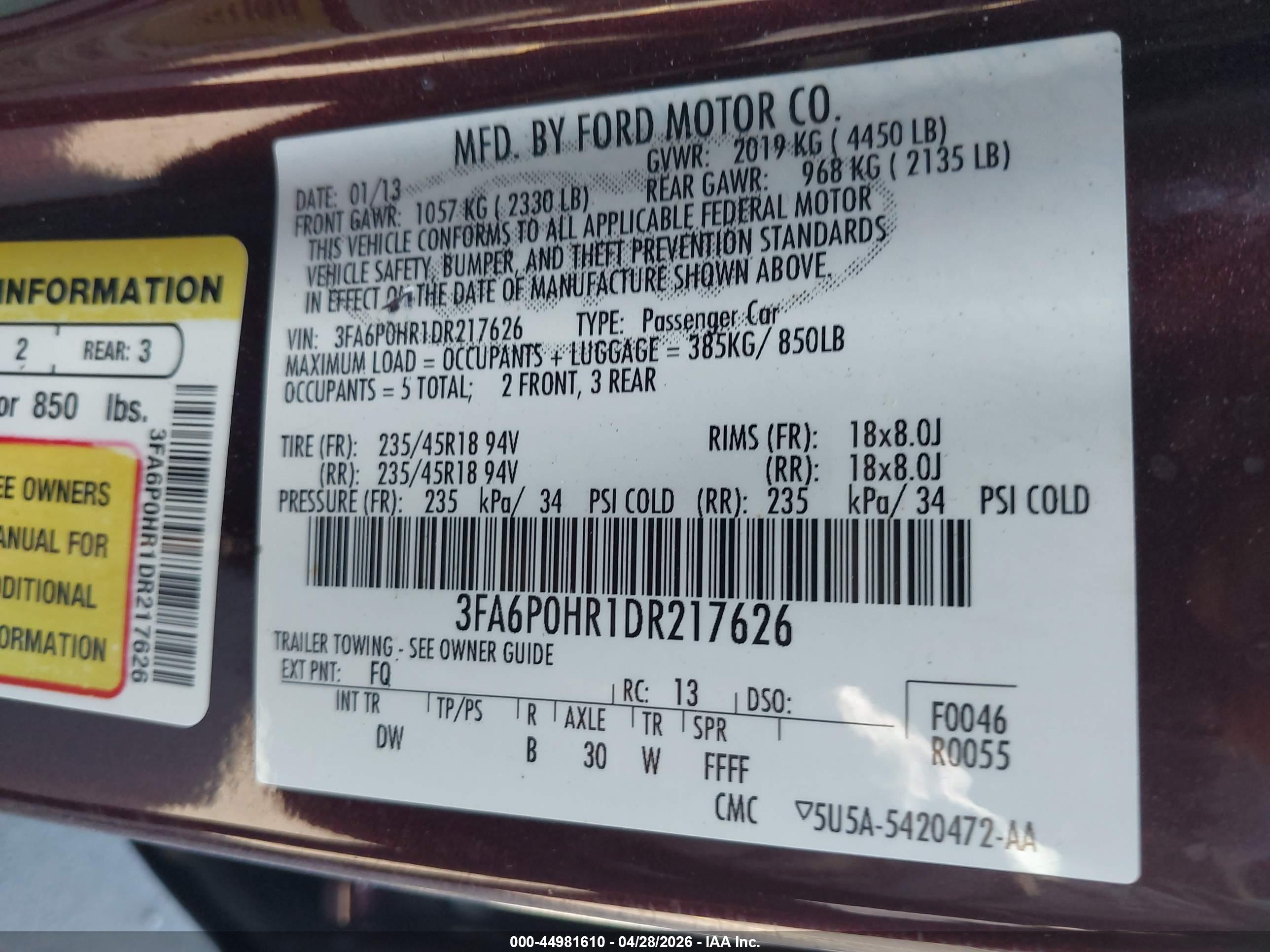 FORD FUSION image 9