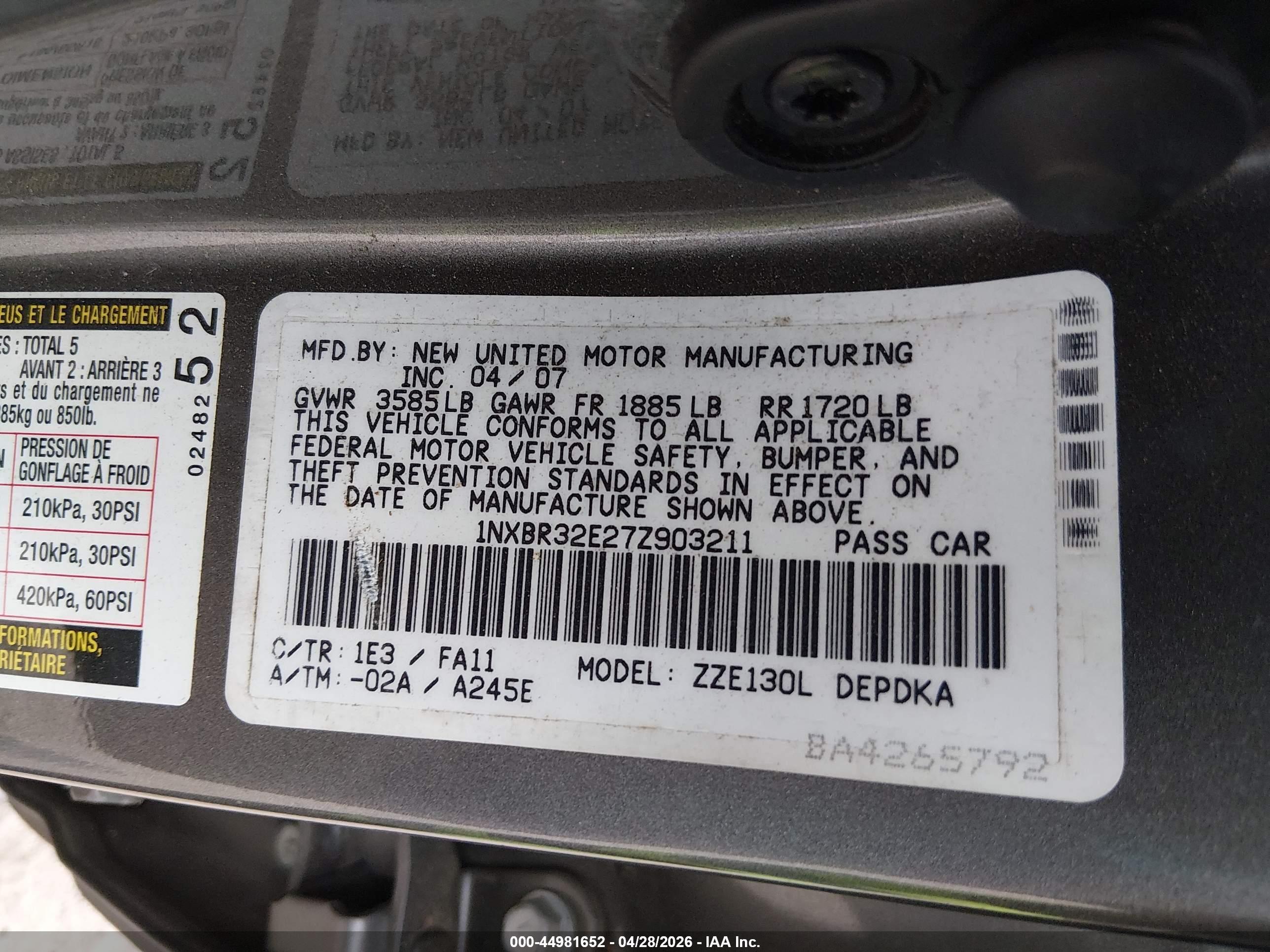 TOYOTA COROLLA image 9