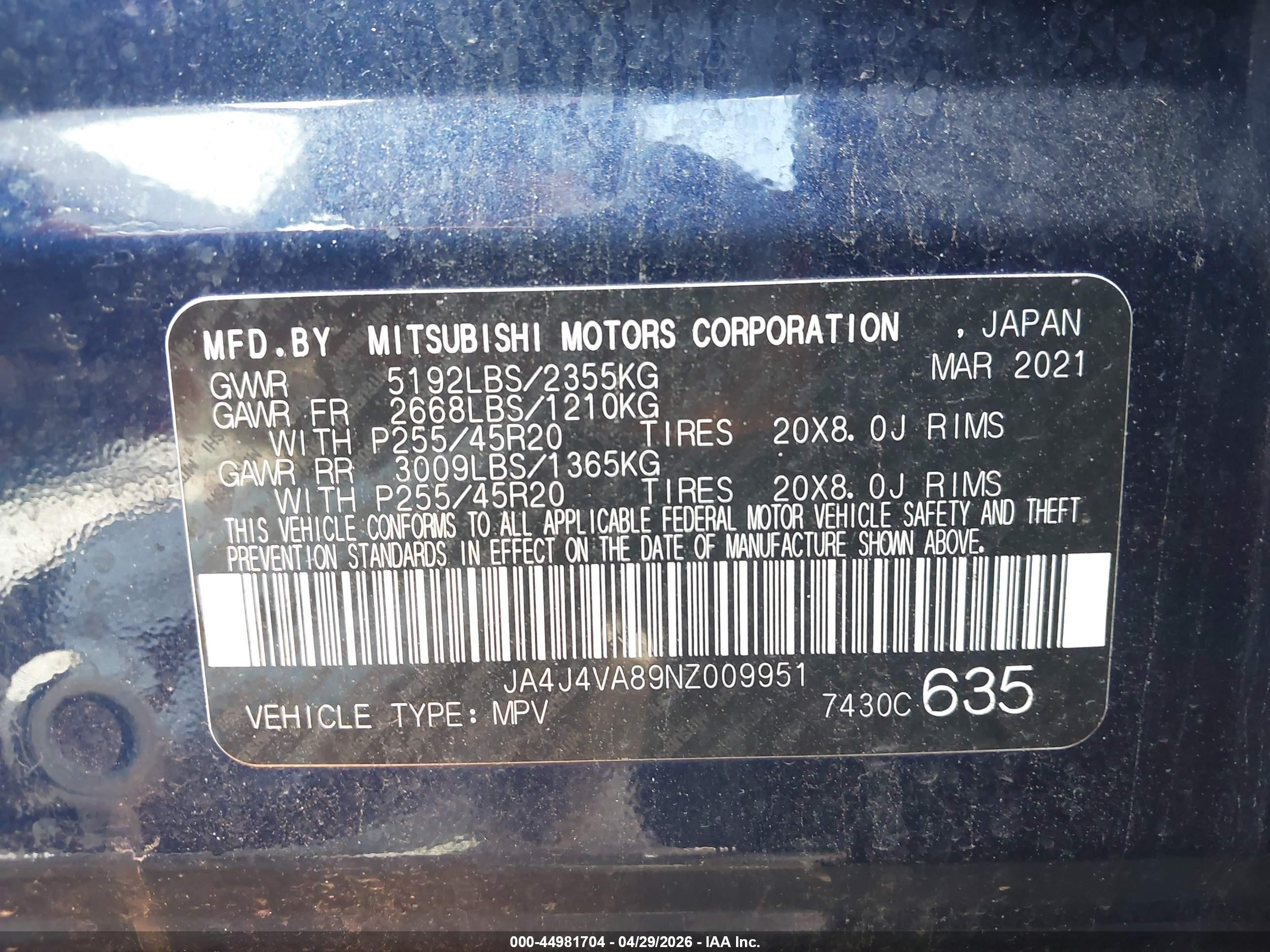 MITSUBISHI OUTLANDER image 9