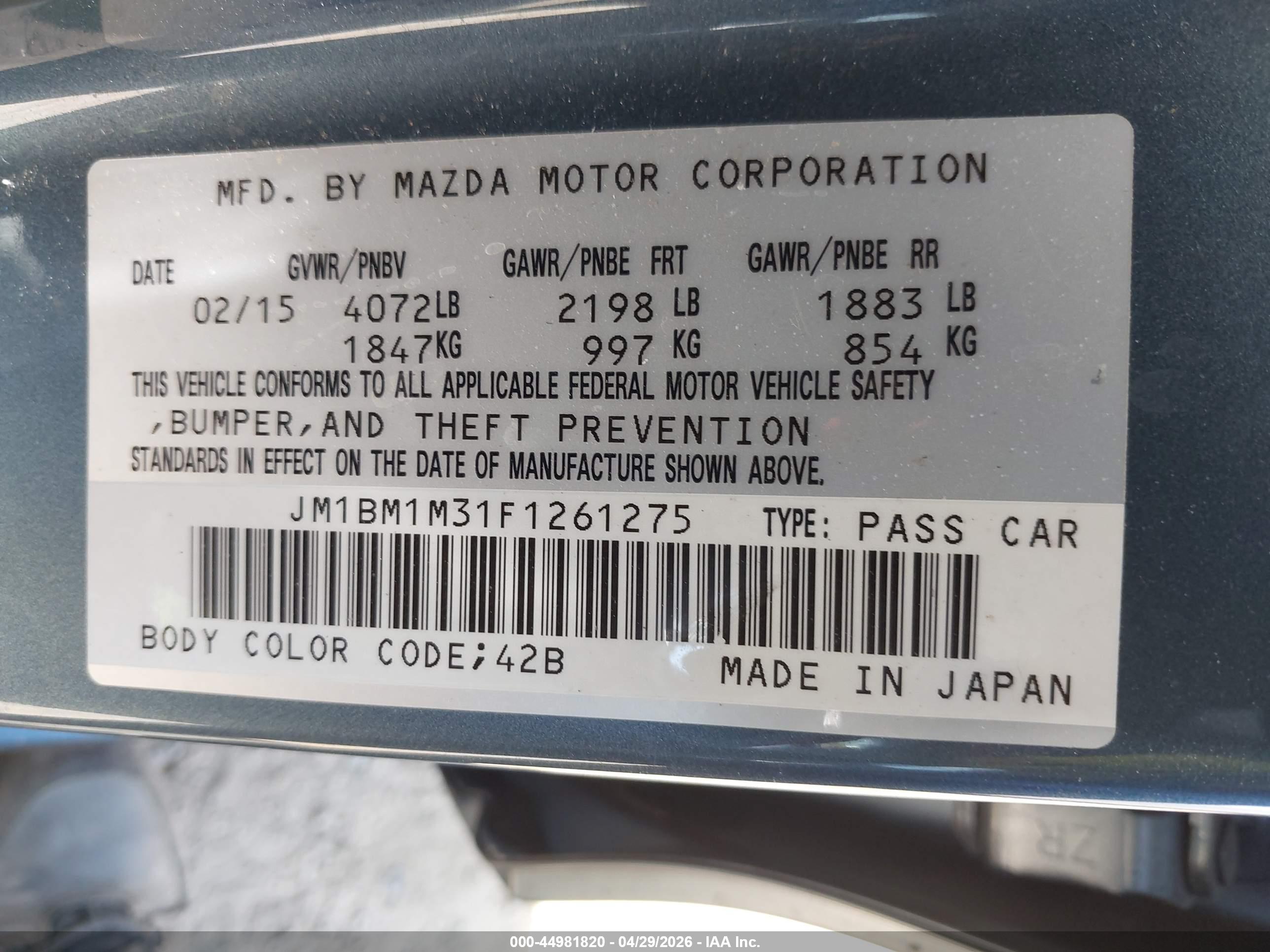 MAZDA MAZDA3 image 9