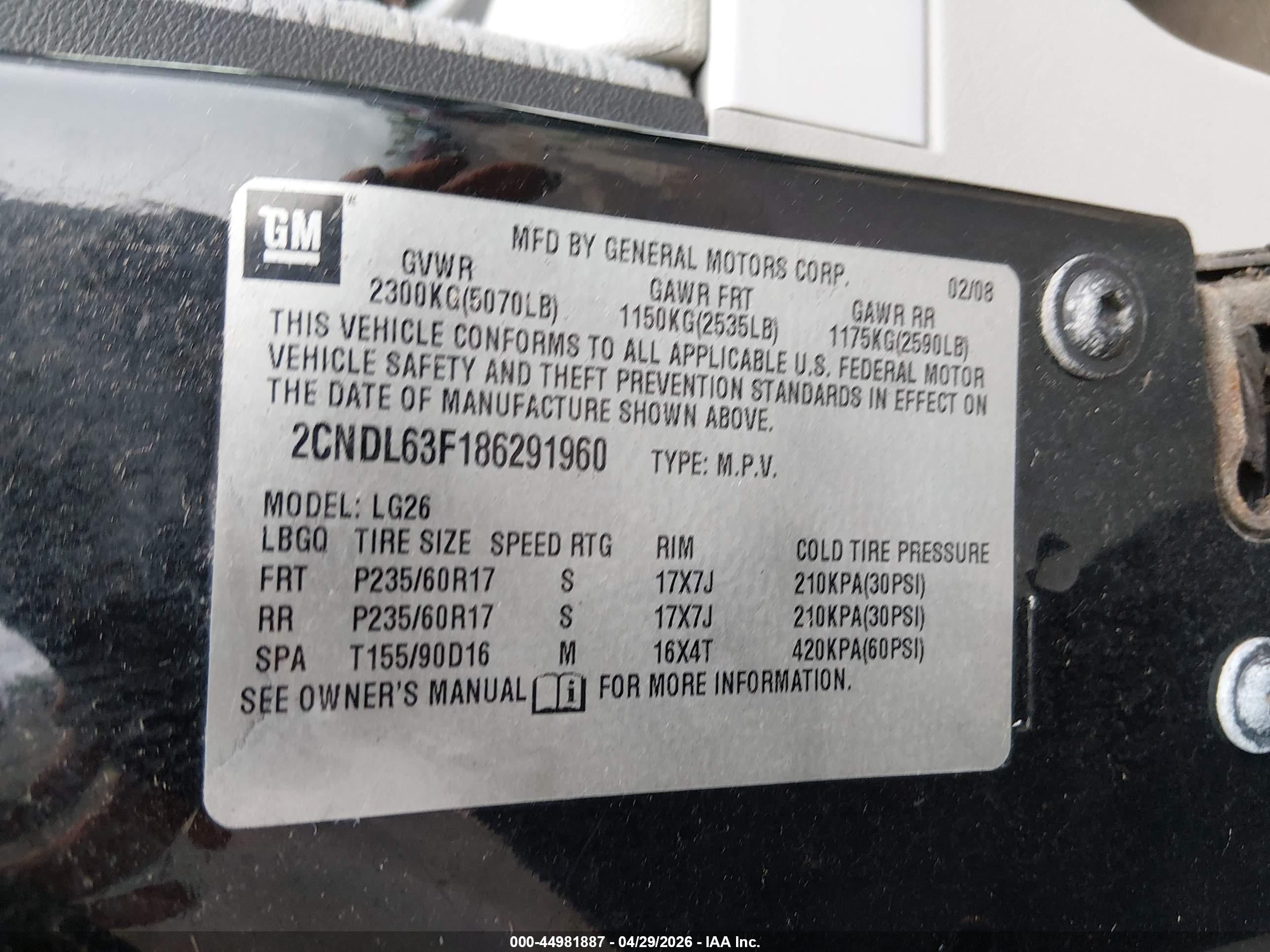 CHEVROLET EQUINOX image 9