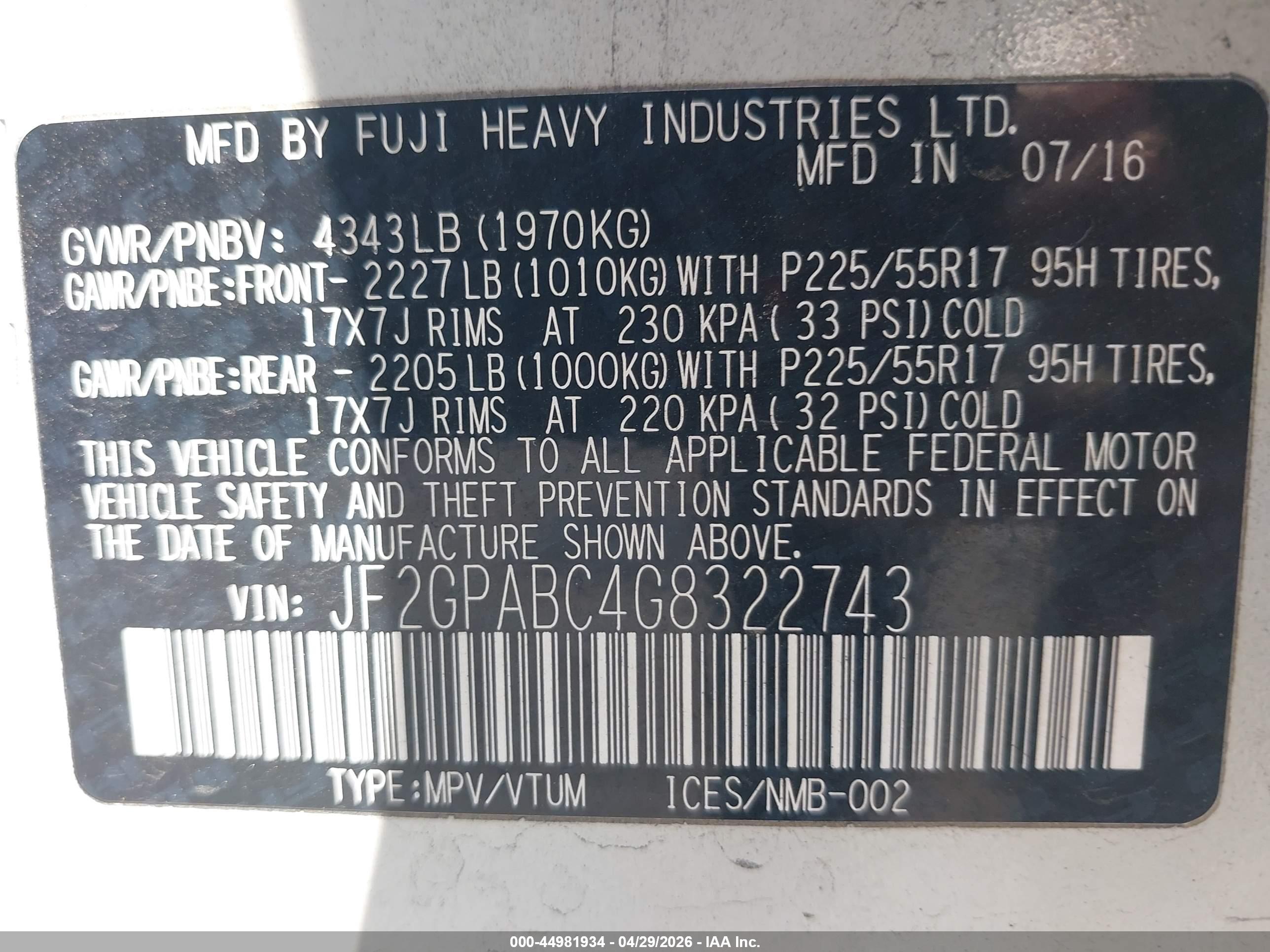 SUBARU CROSSTREK image 9
