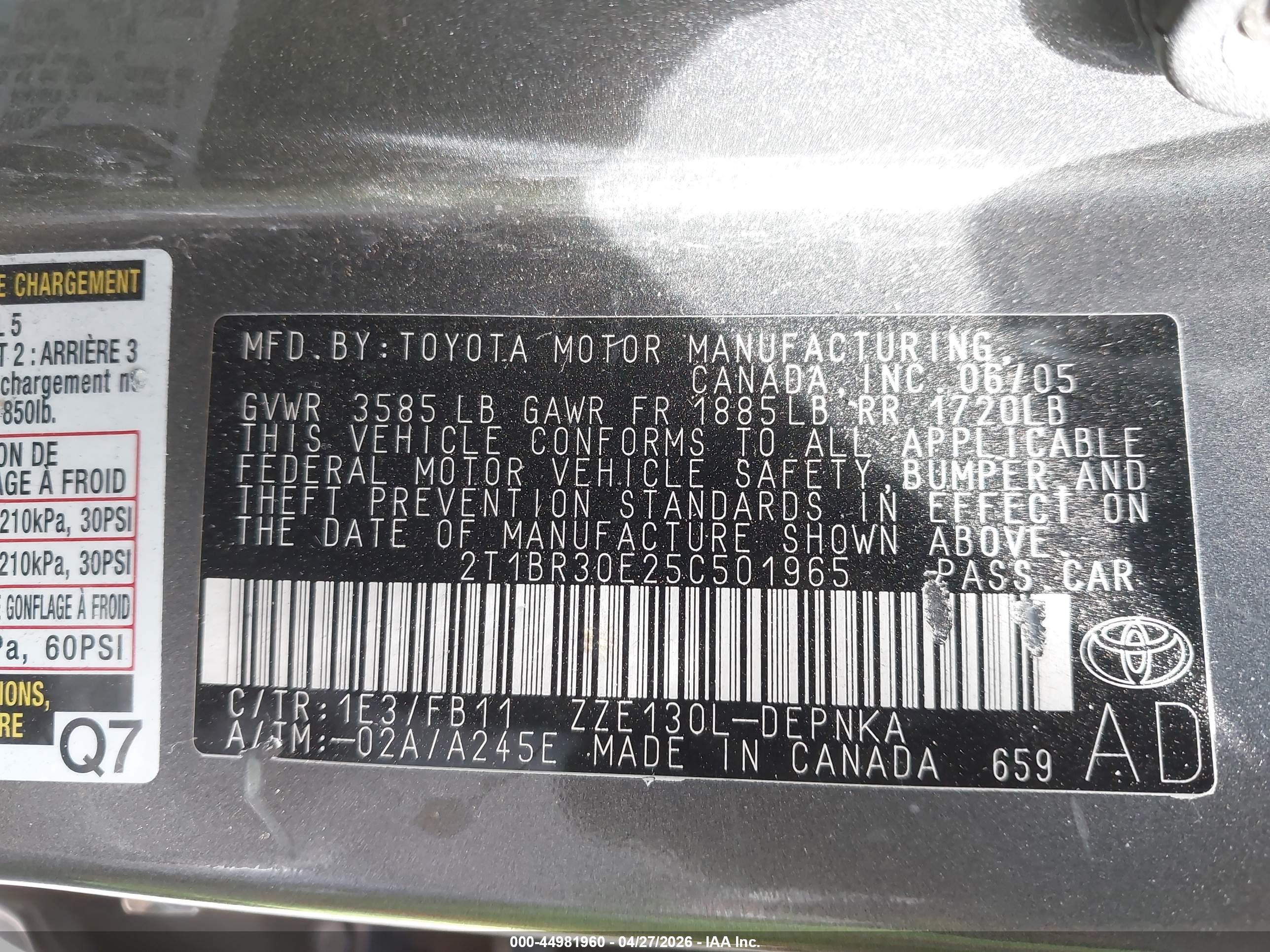 TOYOTA COROLLA image 9