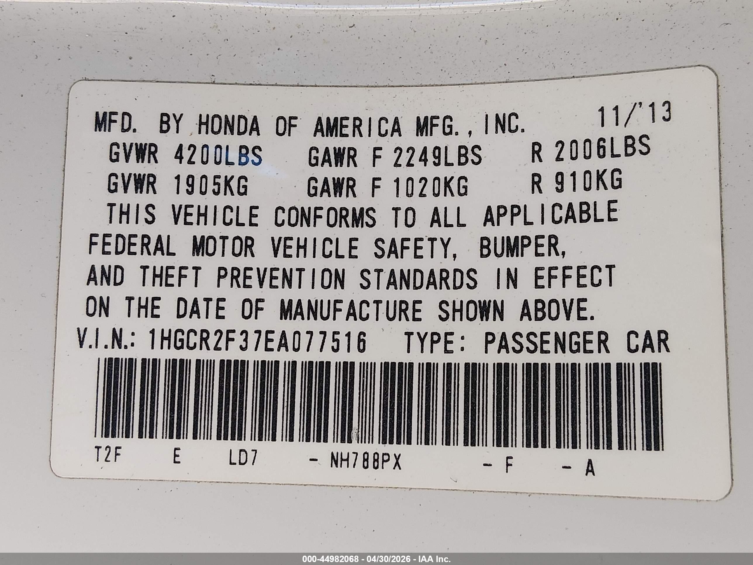 HONDA ACCORD image 9