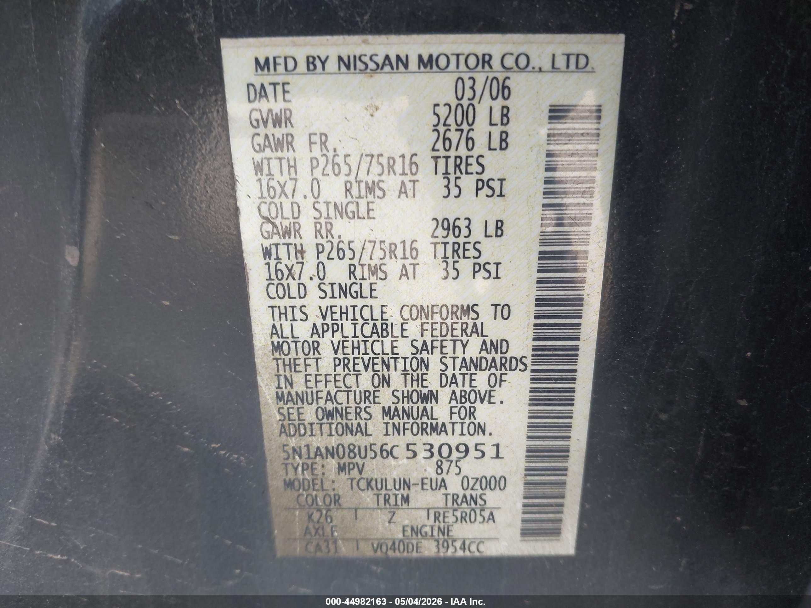NISSAN XTERRA image 9