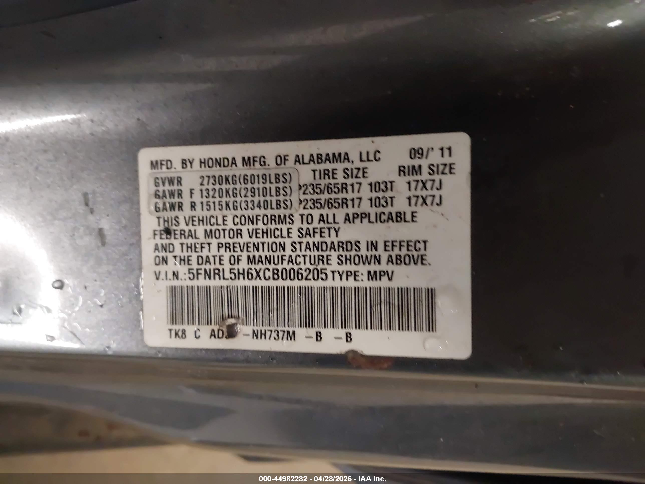 HONDA ODYSSEY image 9