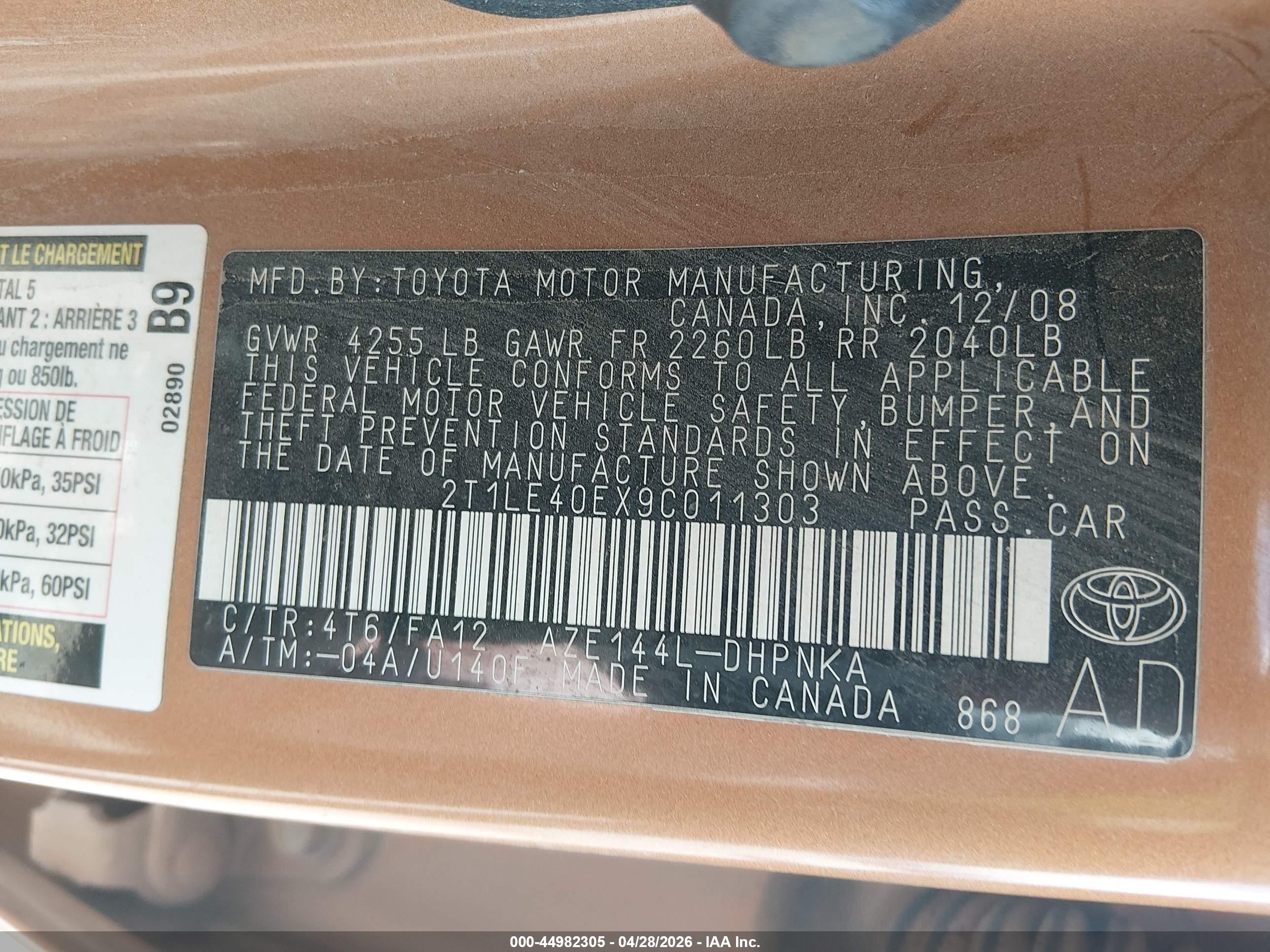 TOYOTA MATRIX image 9