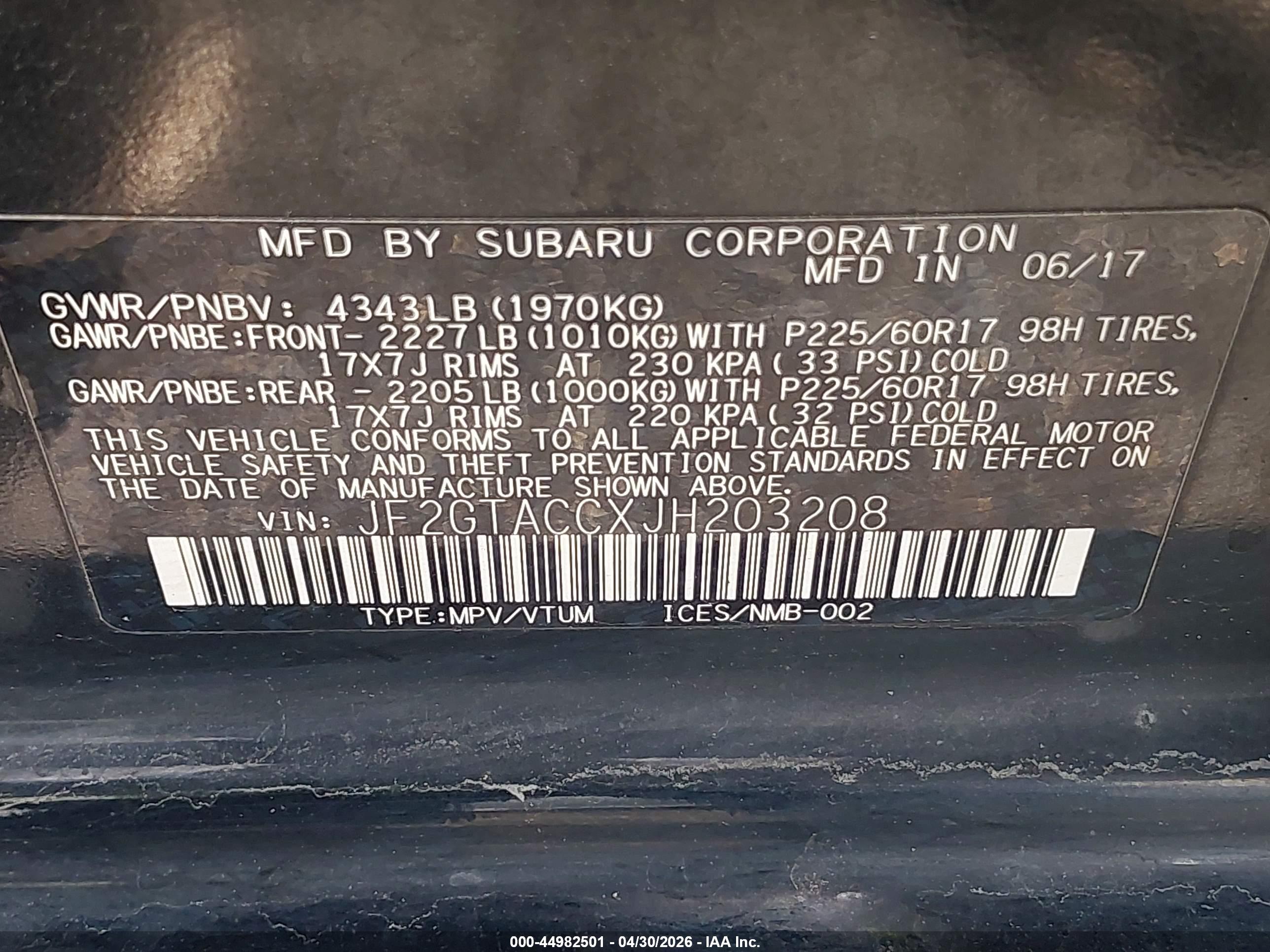 SUBARU CROSSTREK image 9