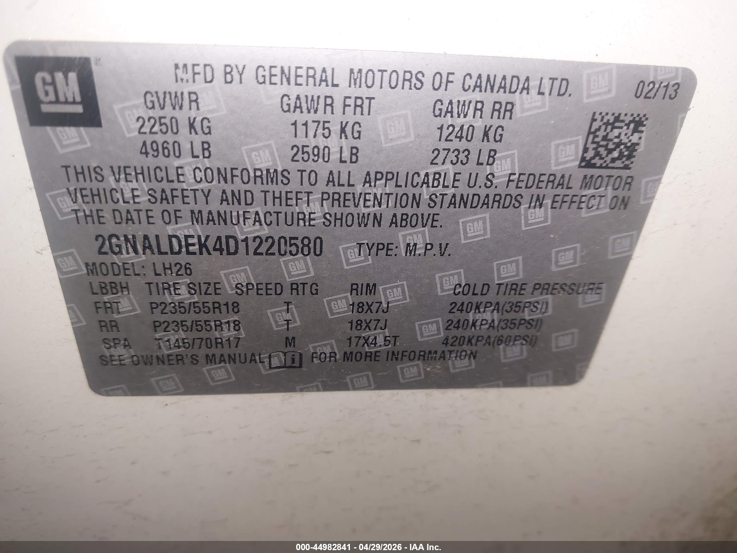CHEVROLET EQUINOX image 9