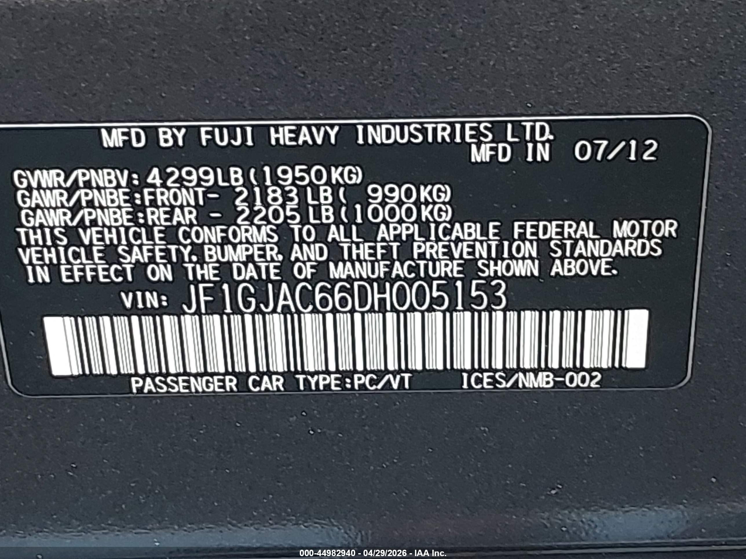 SUBARU IMPREZA image 9