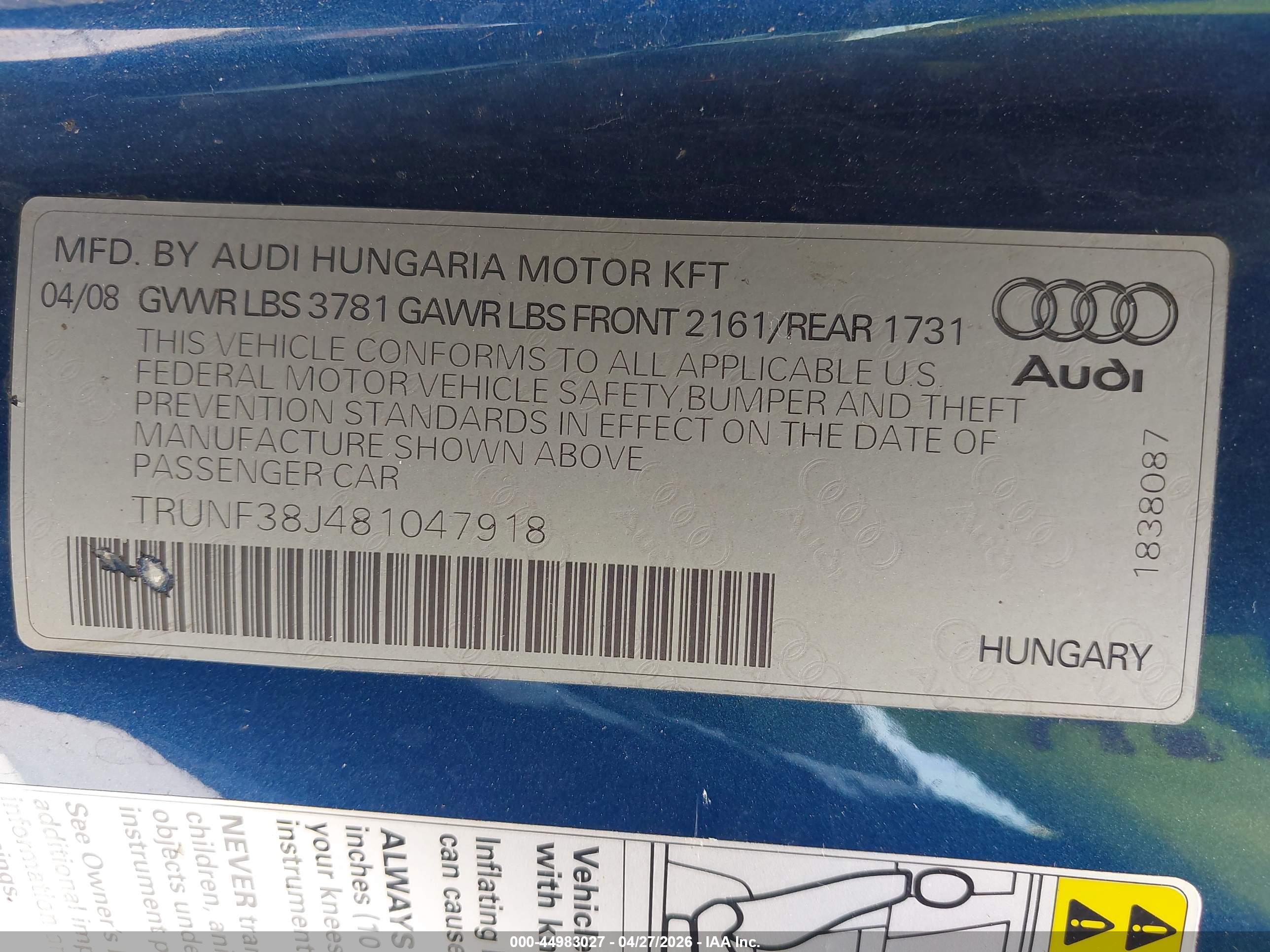 AUDI TT image 9