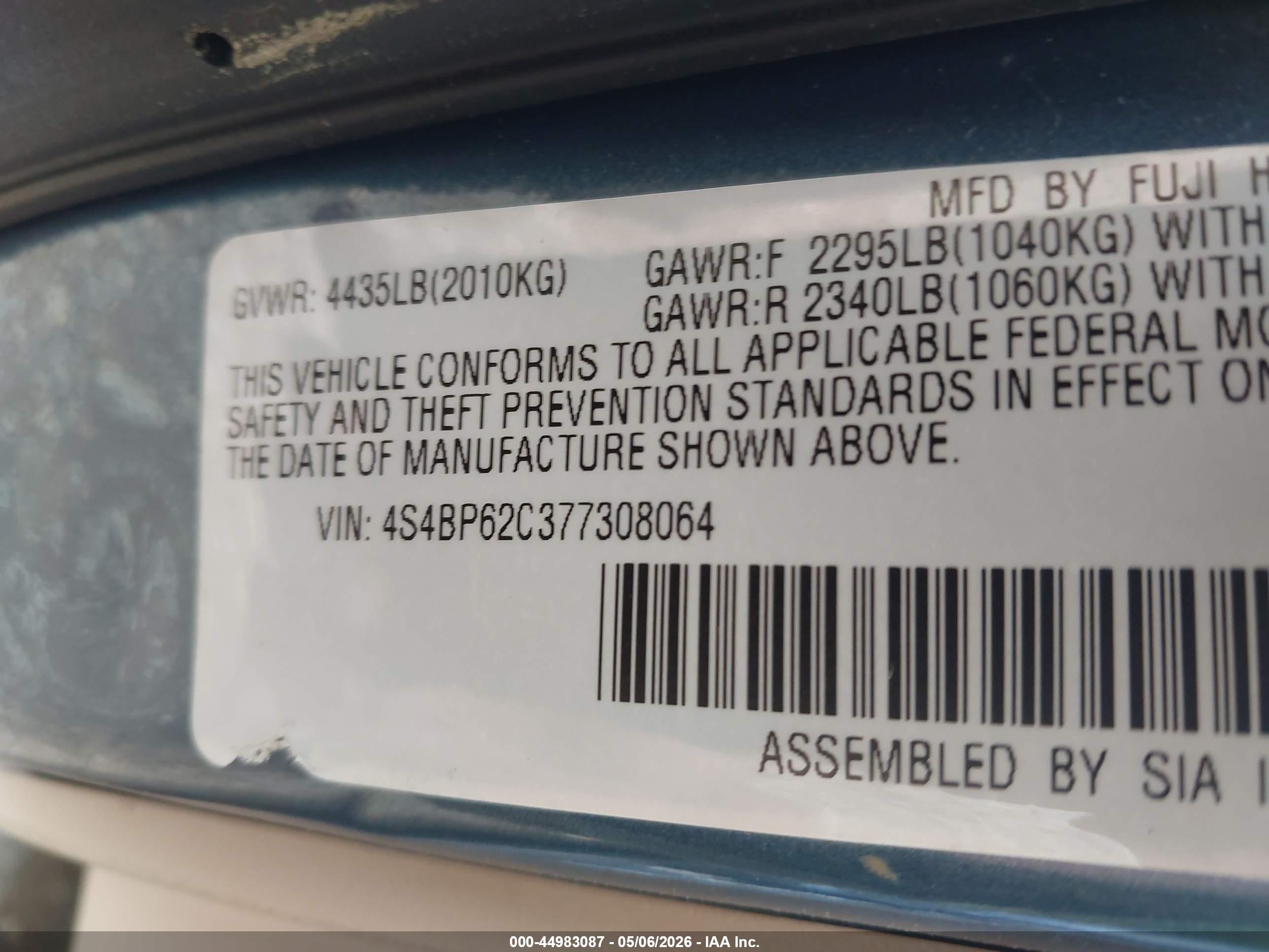 SUBARU OUTBACK image 9