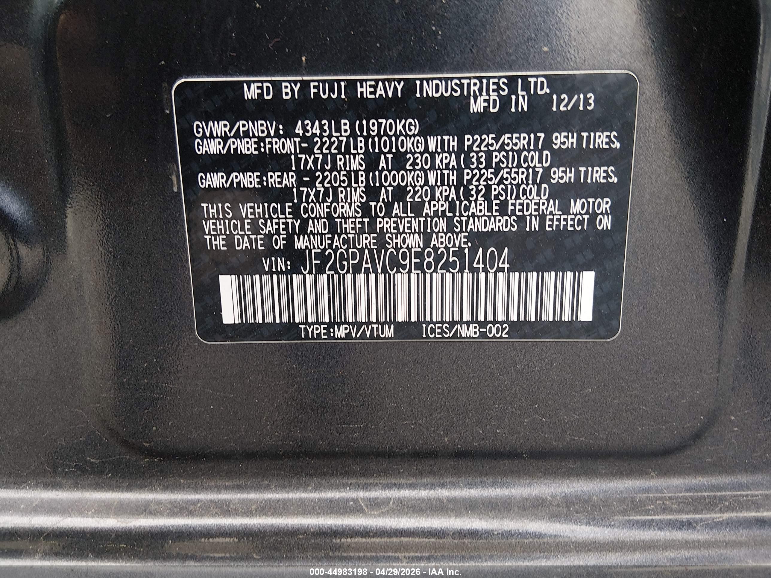 SUBARU XV image 9
