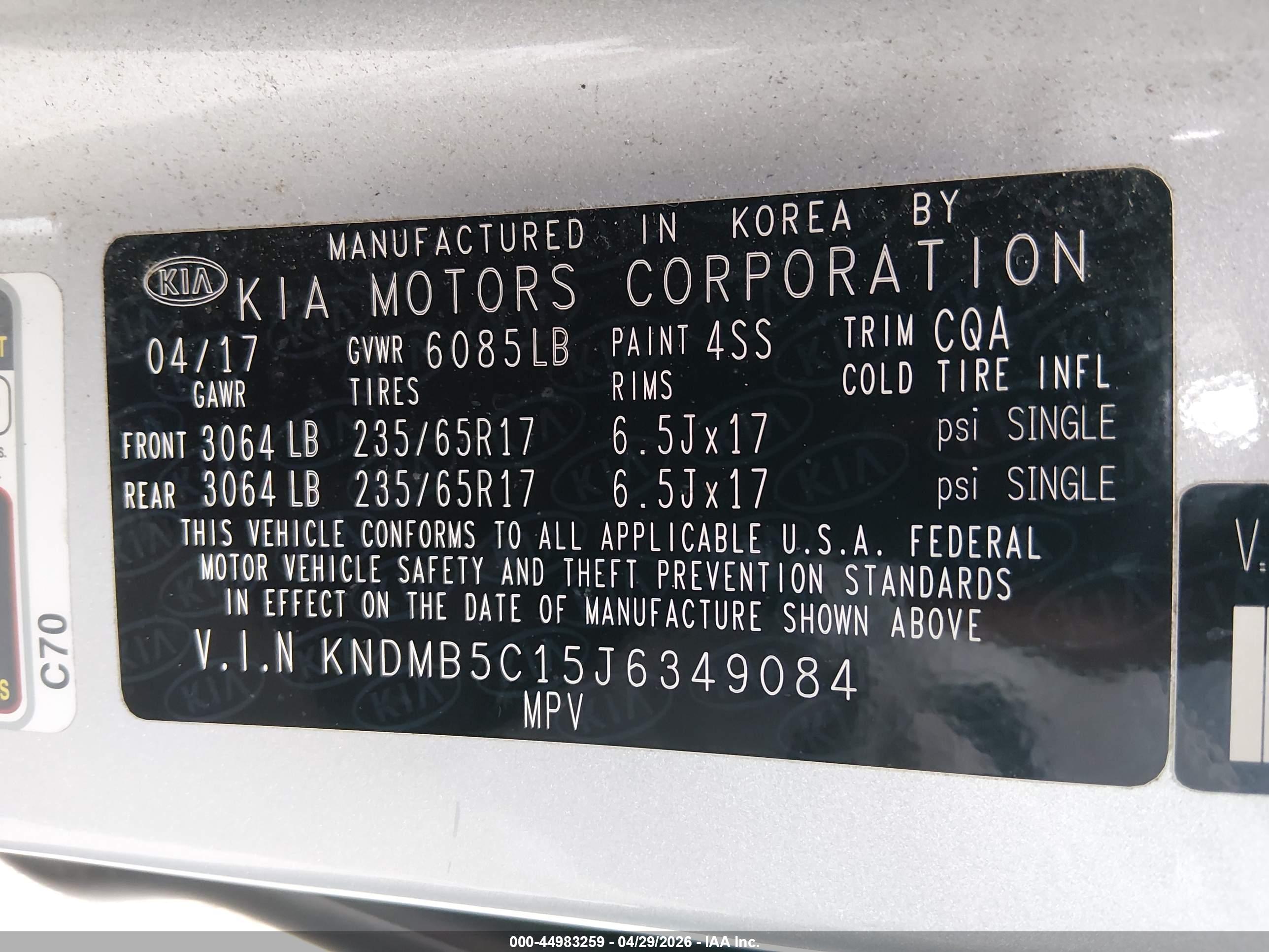 KIA SEDONA image 9