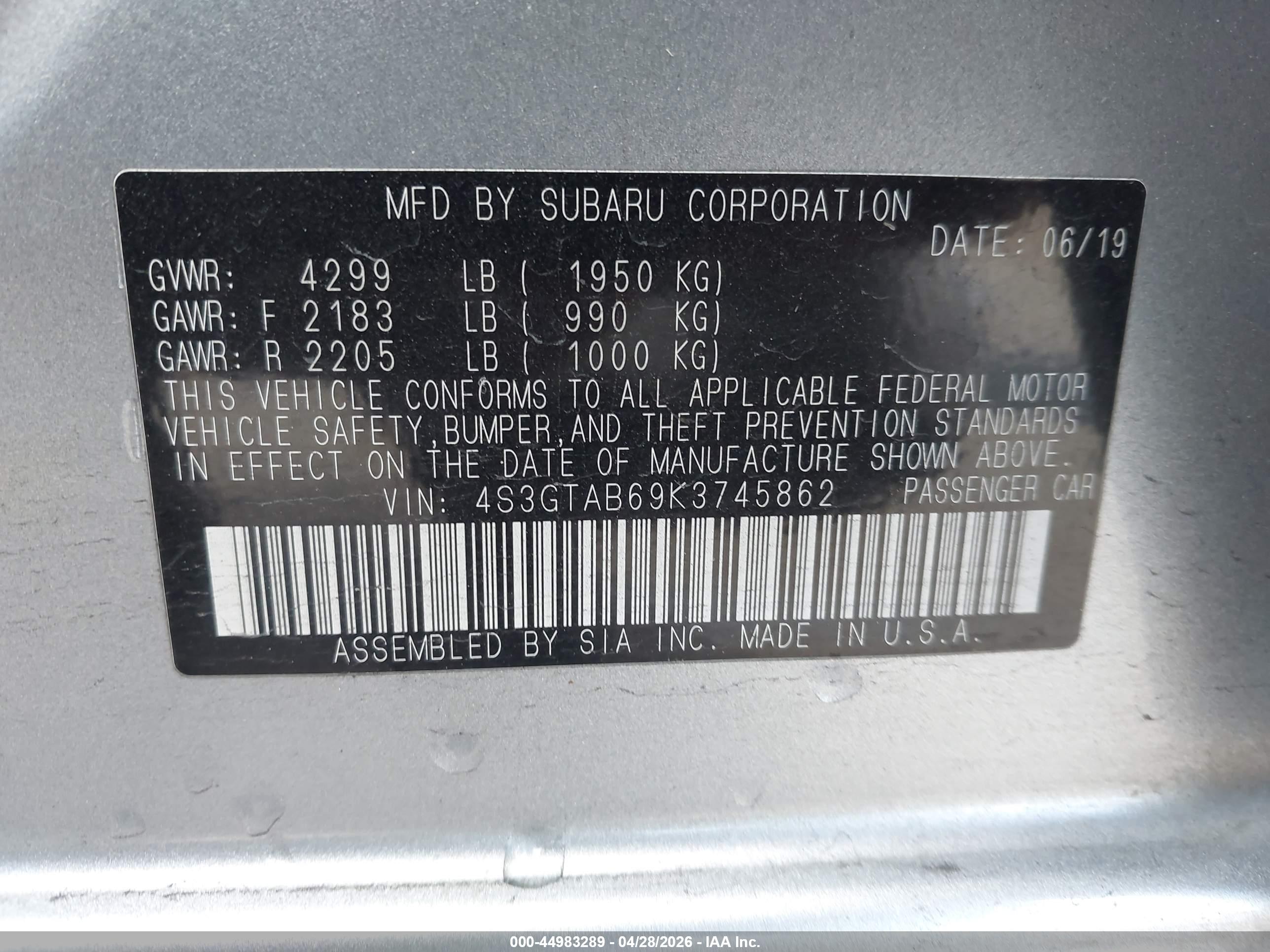 SUBARU IMPREZA image 9