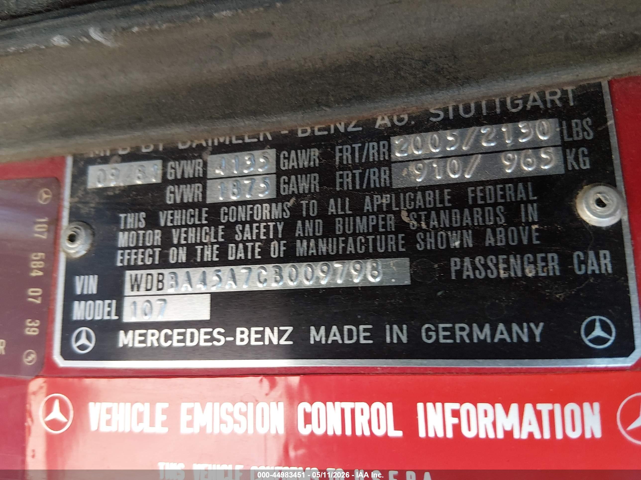 MERCEDES-BENZ 380 image 9
