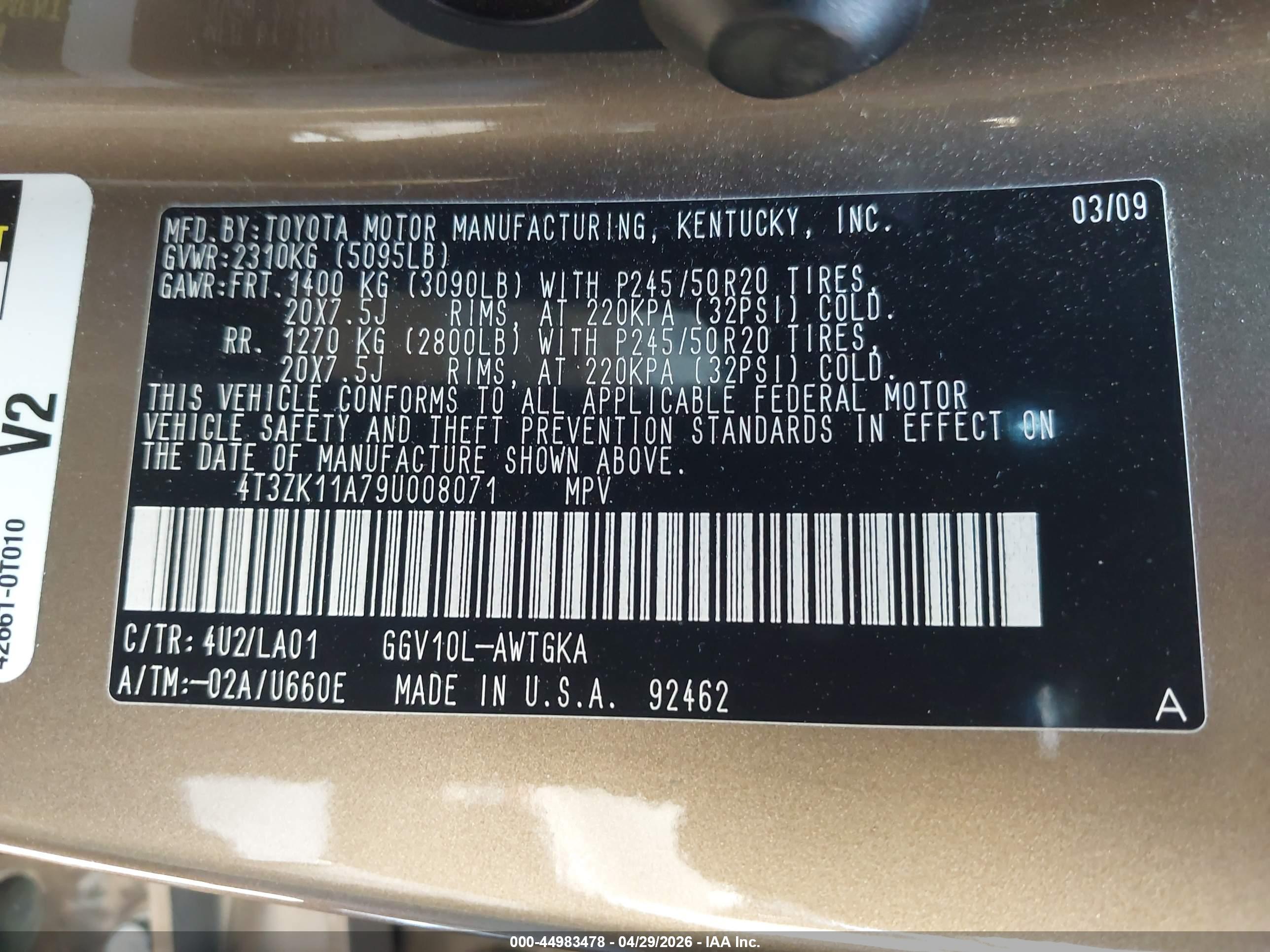 TOYOTA VENZA image 9