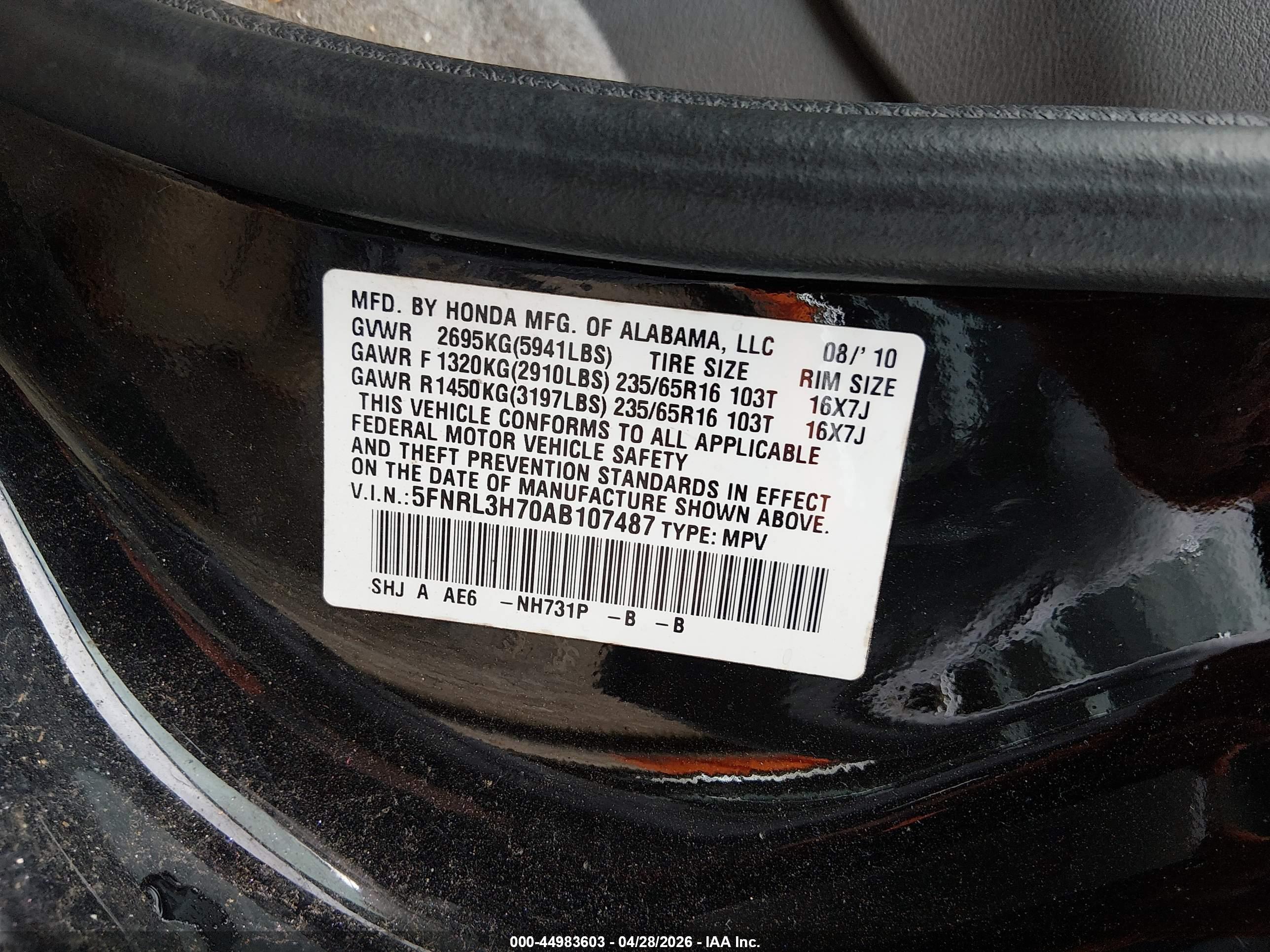 HONDA ODYSSEY image 9