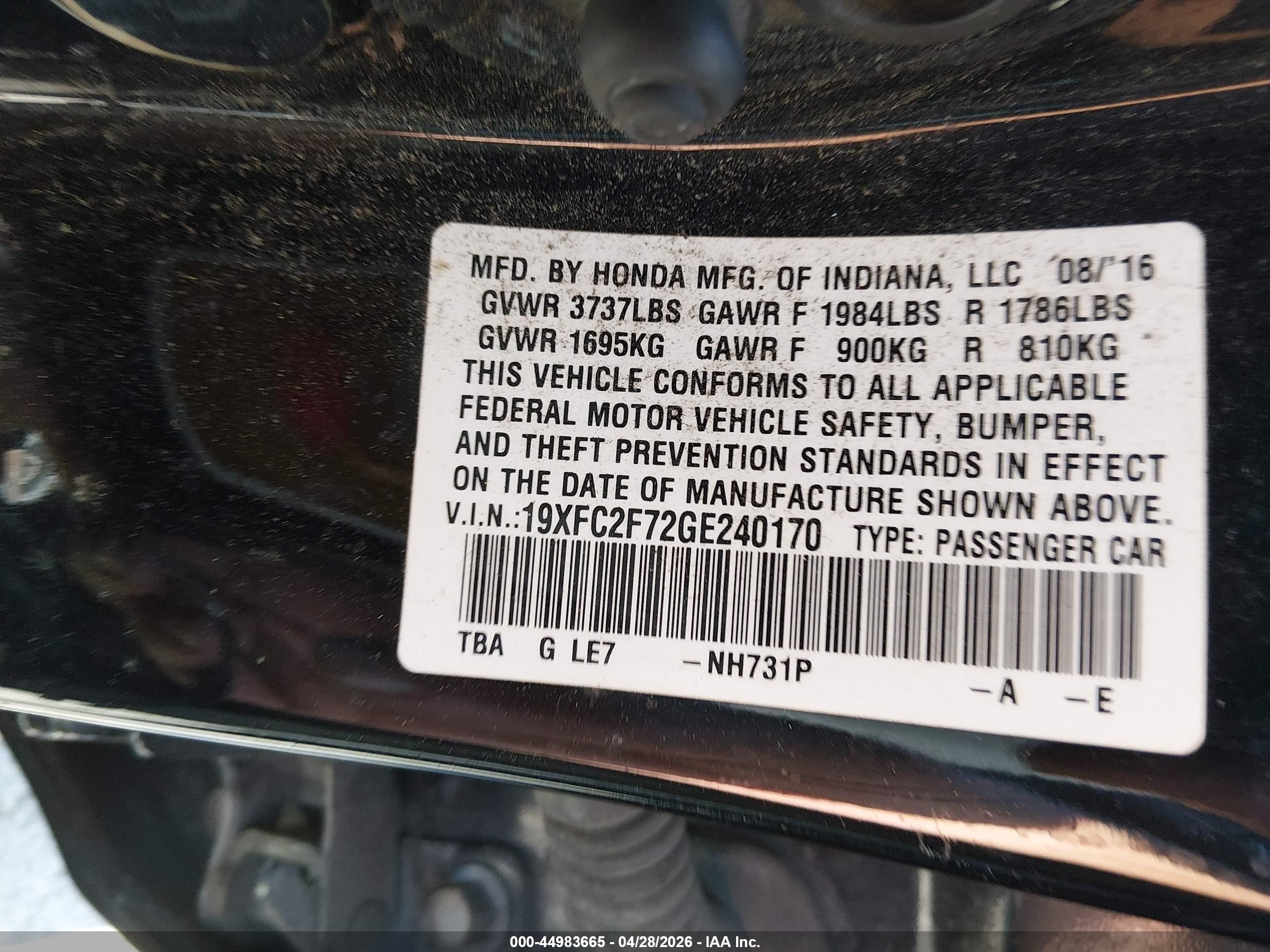 HONDA CIVIC image 9