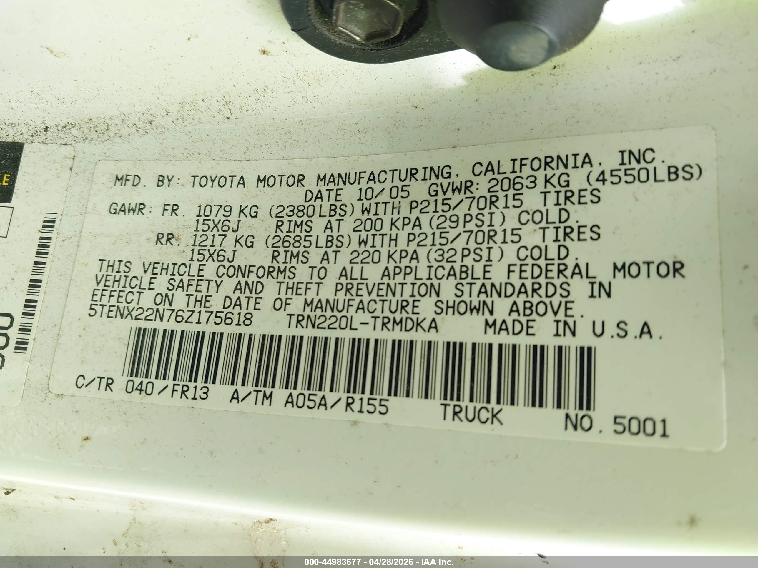 TOYOTA TACOMA image 9
