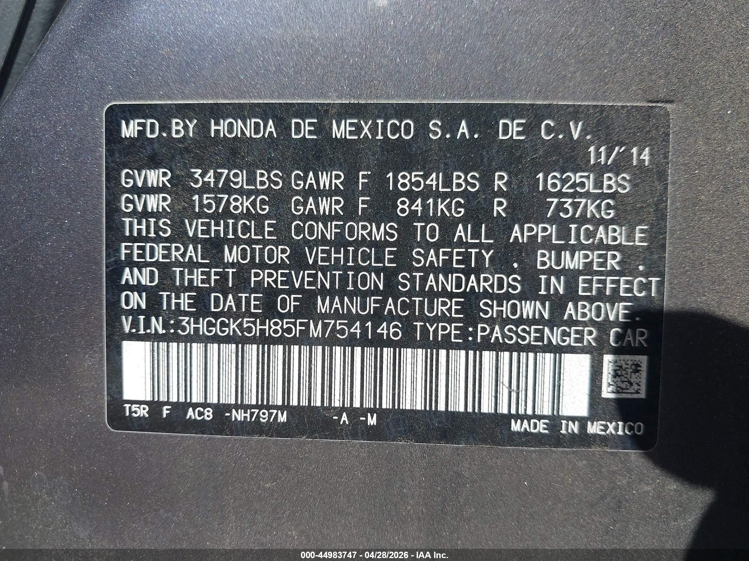 HONDA FIT image 9