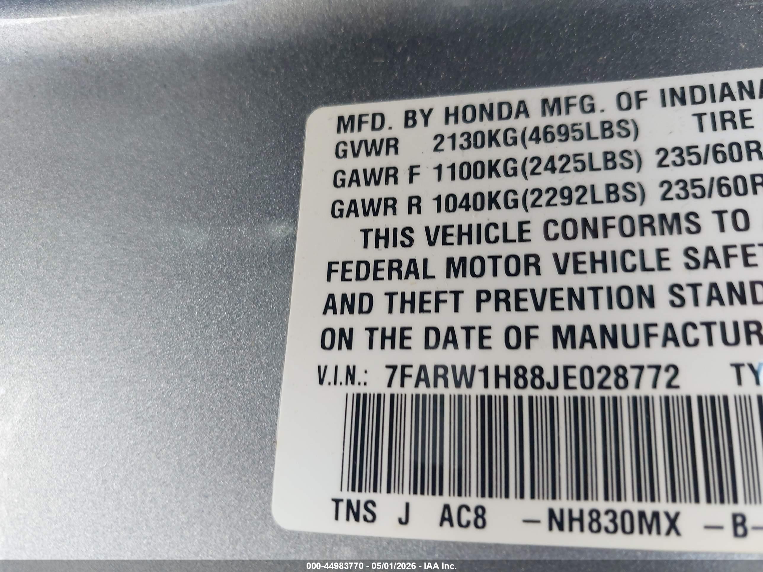 HONDA CR-V image 9