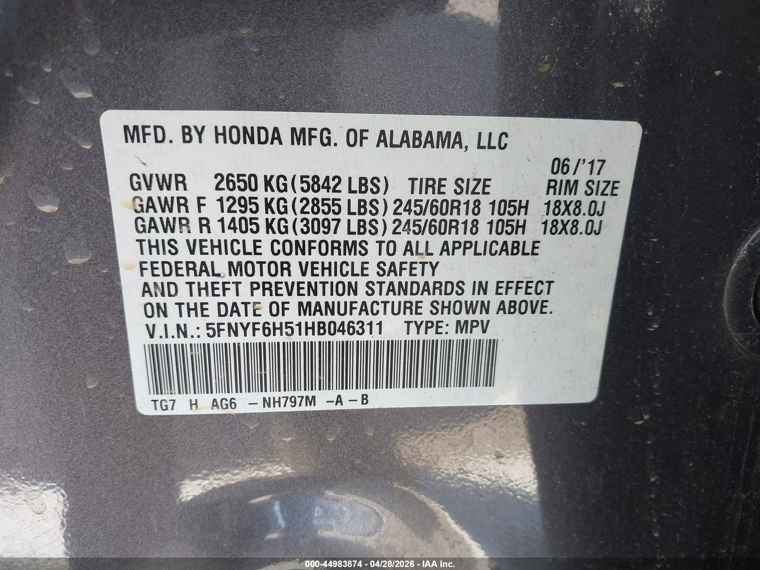 HONDA PILOT image 9