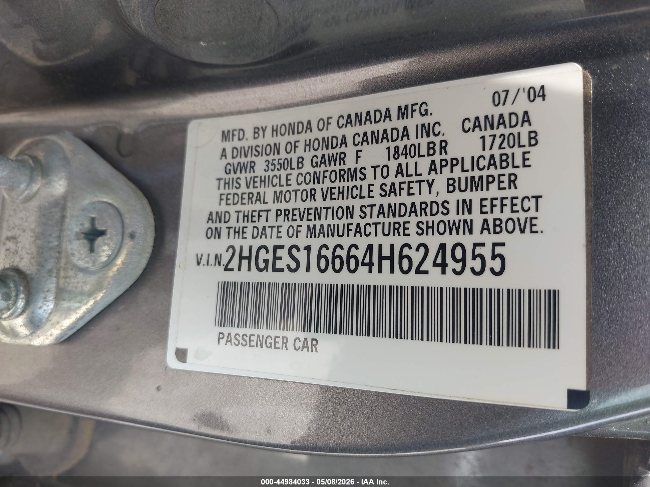 HONDA CIVIC image 9