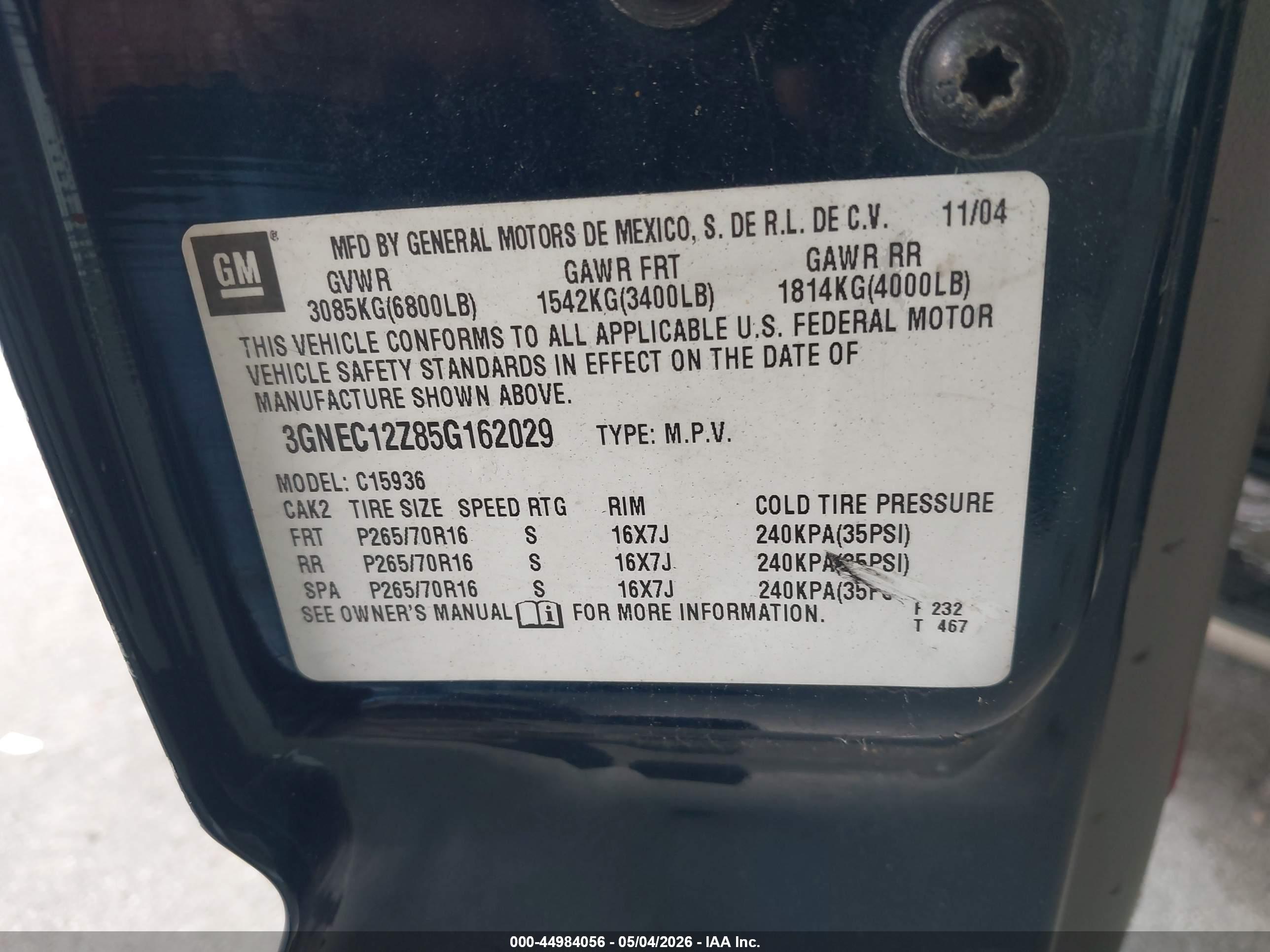 CHEVROLET AVALANCHE image 9