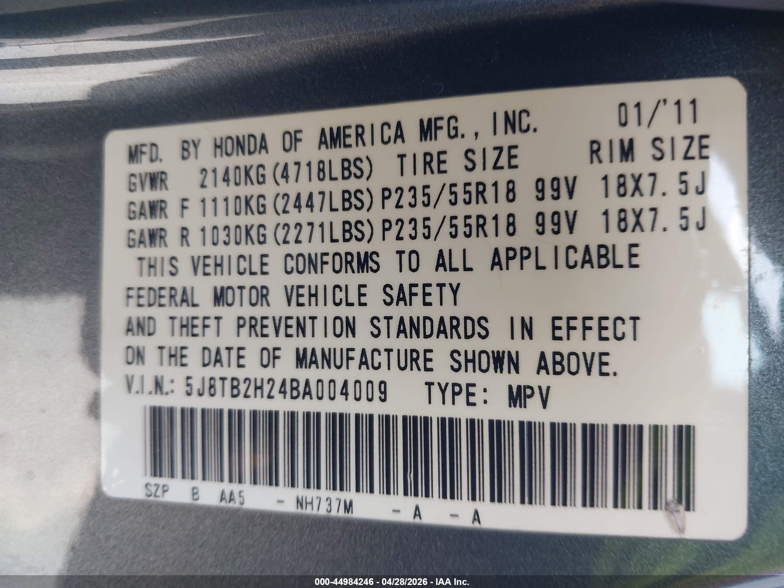 ACURA RDX image 9