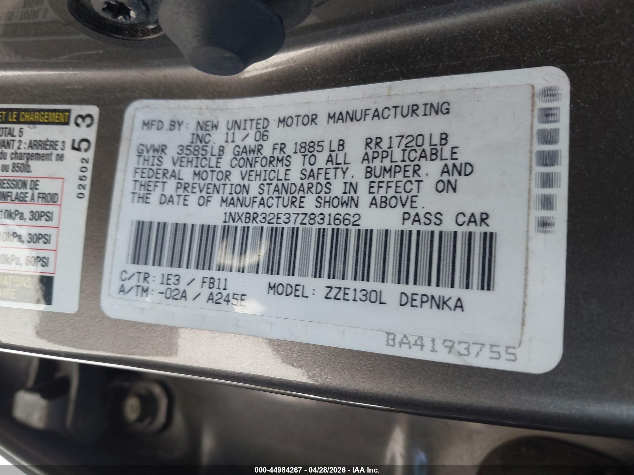 TOYOTA COROLLA image 9
