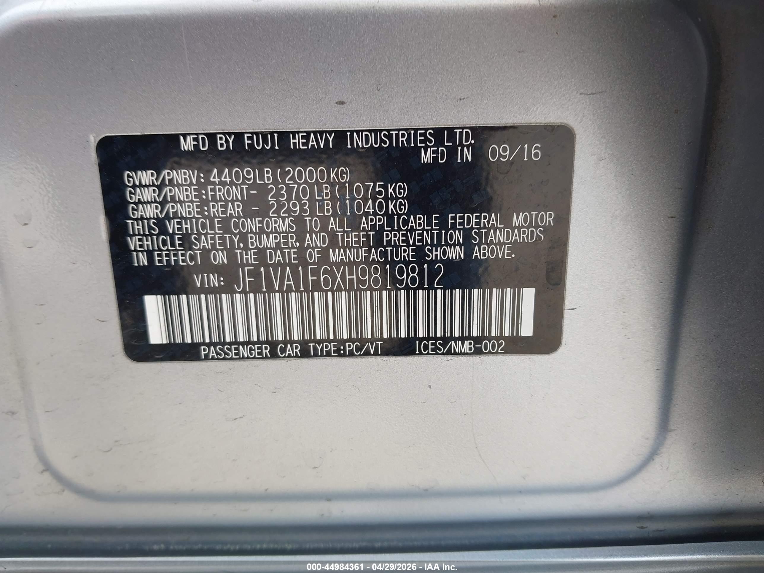 SUBARU WRX image 9