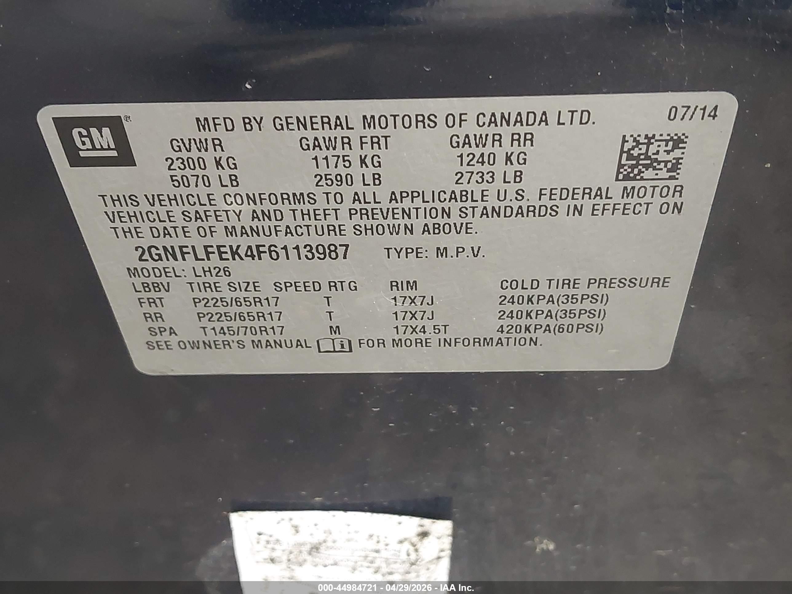 CHEVROLET EQUINOX image 9
