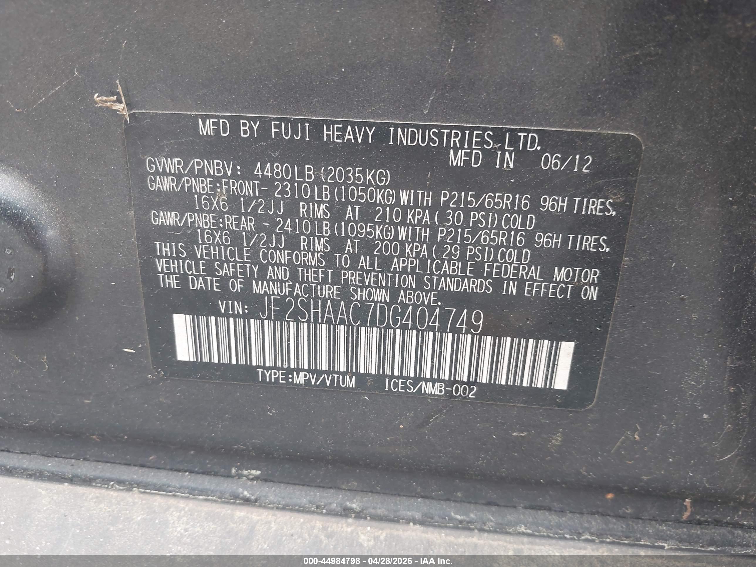 SUBARU FORESTER image 9