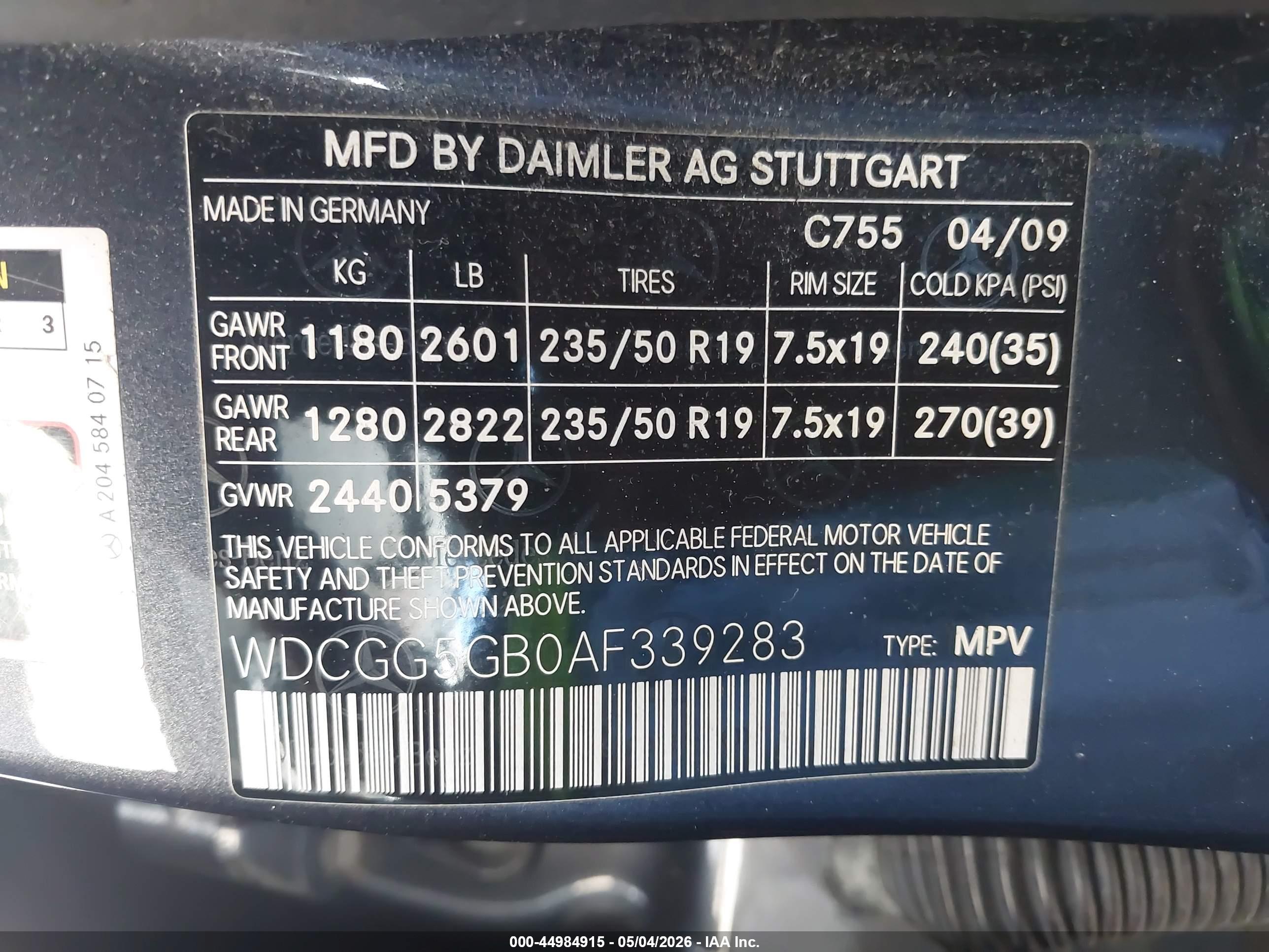 MERCEDES-BENZ GLK image 9