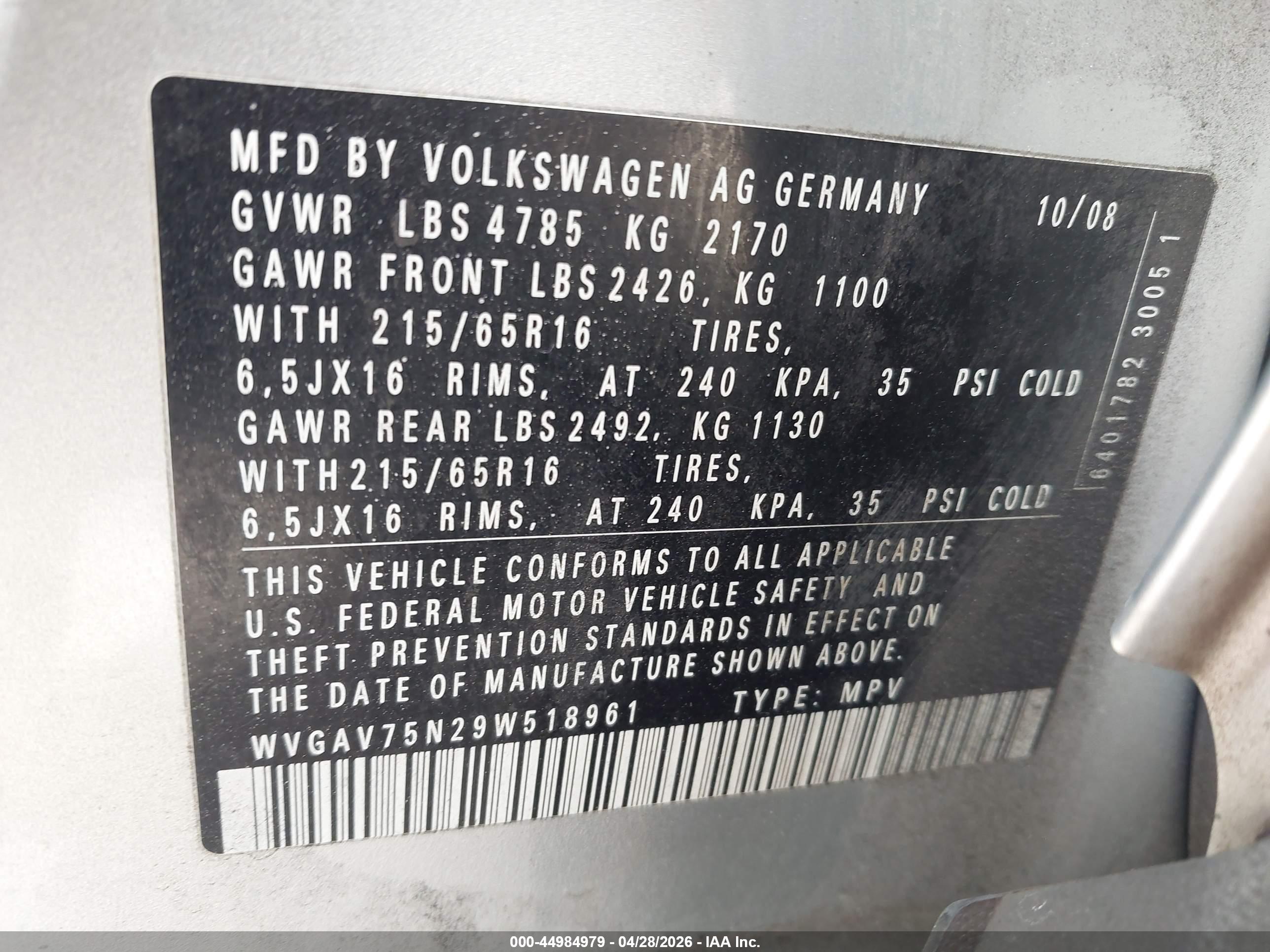 VOLKSWAGEN TIGUAN image 9