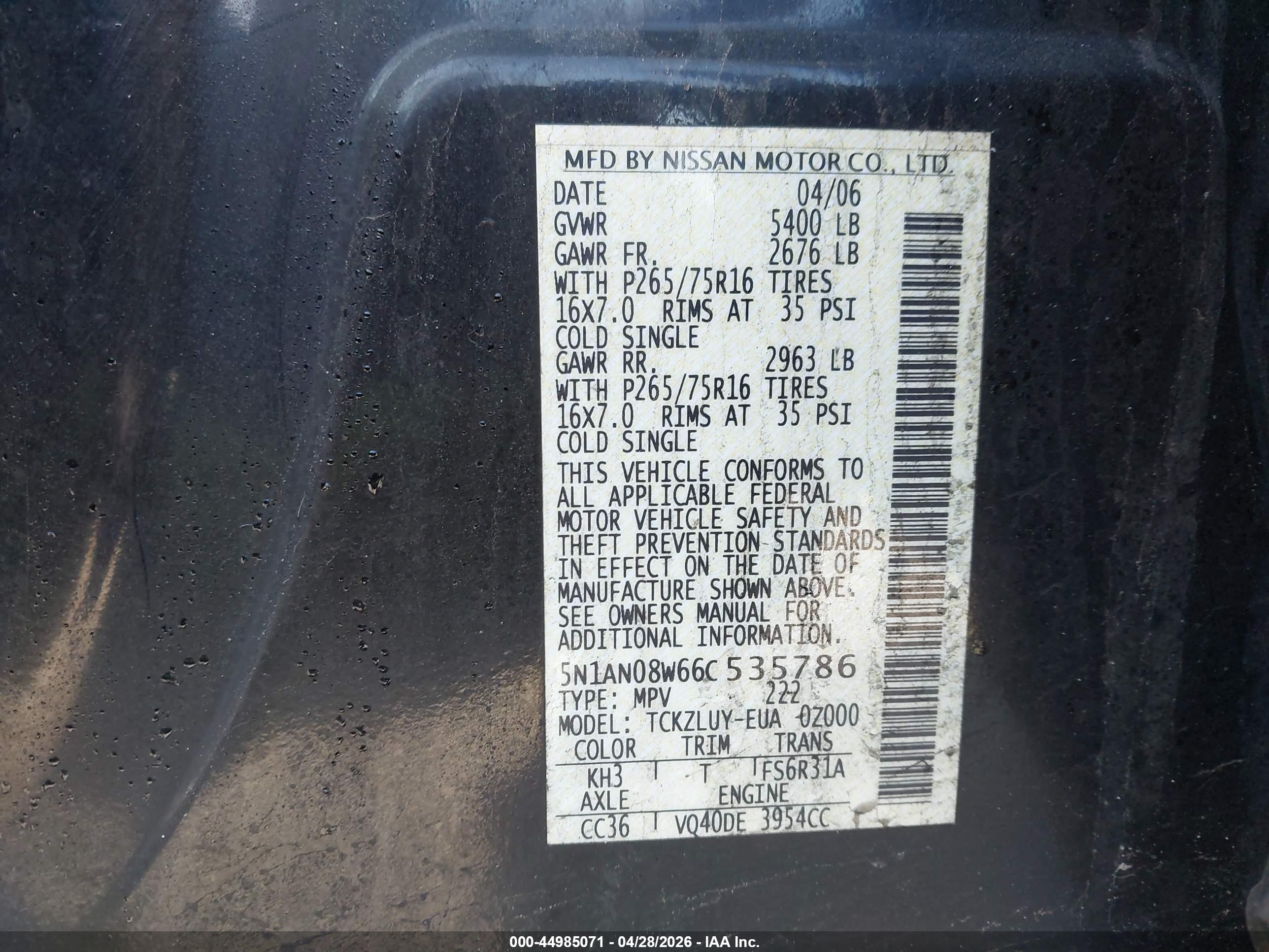NISSAN XTERRA image 9