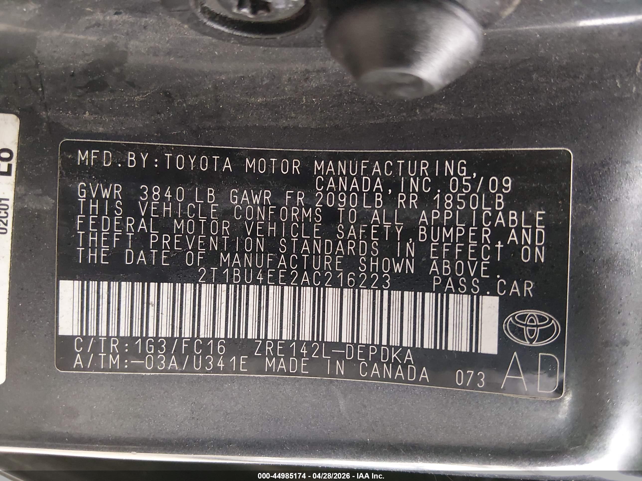 TOYOTA COROLLA image 9