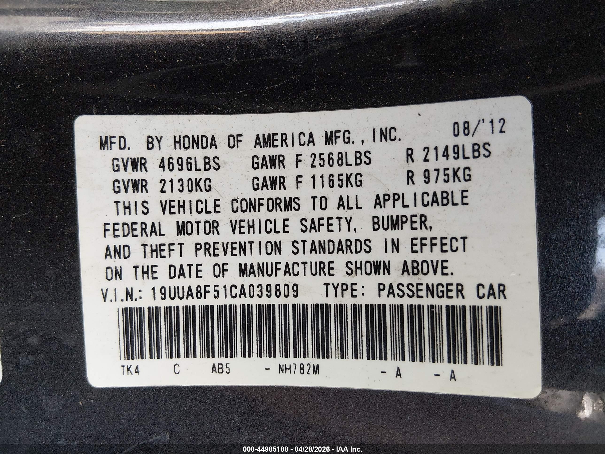 ACURA TL image 9