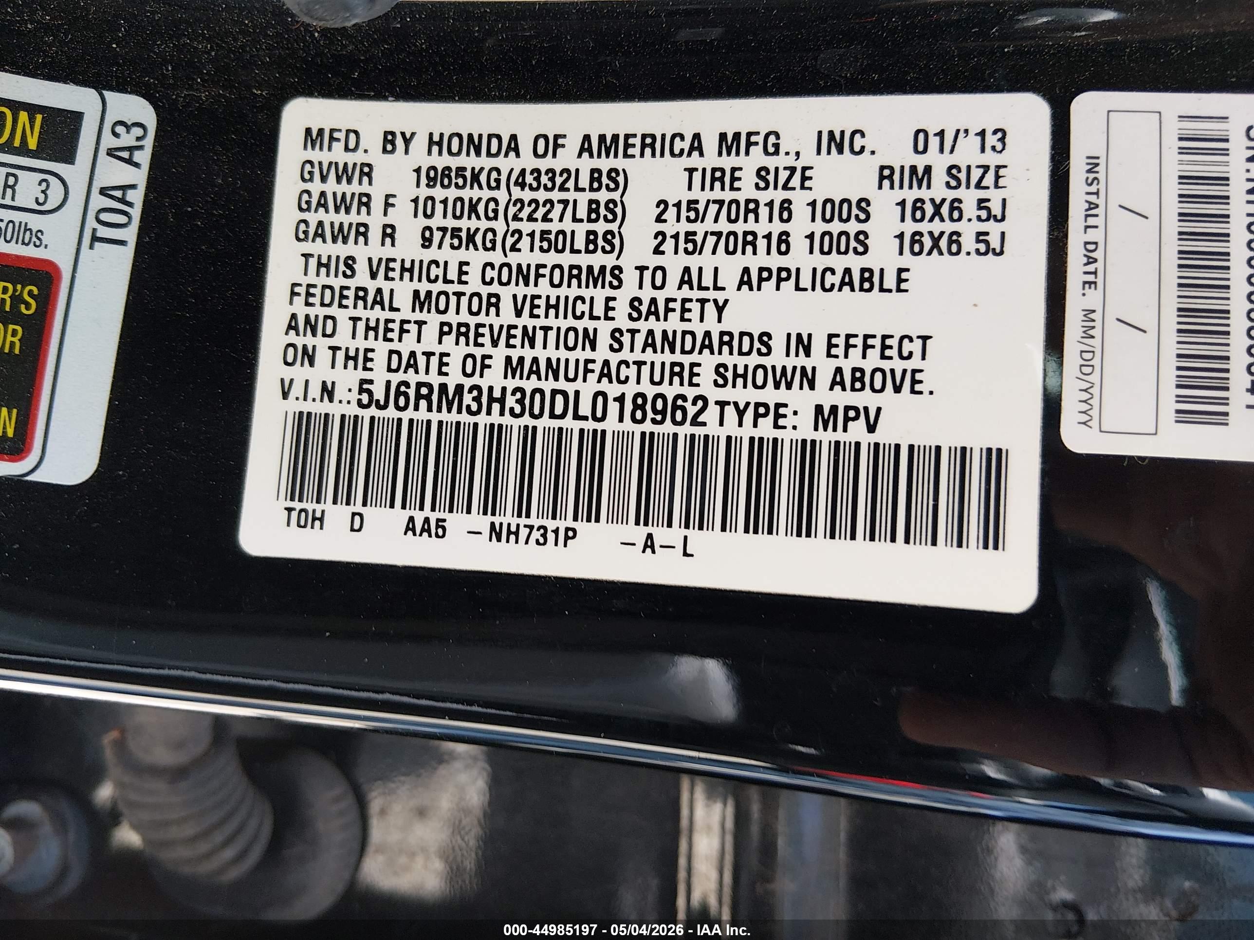 HONDA CR-V image 9