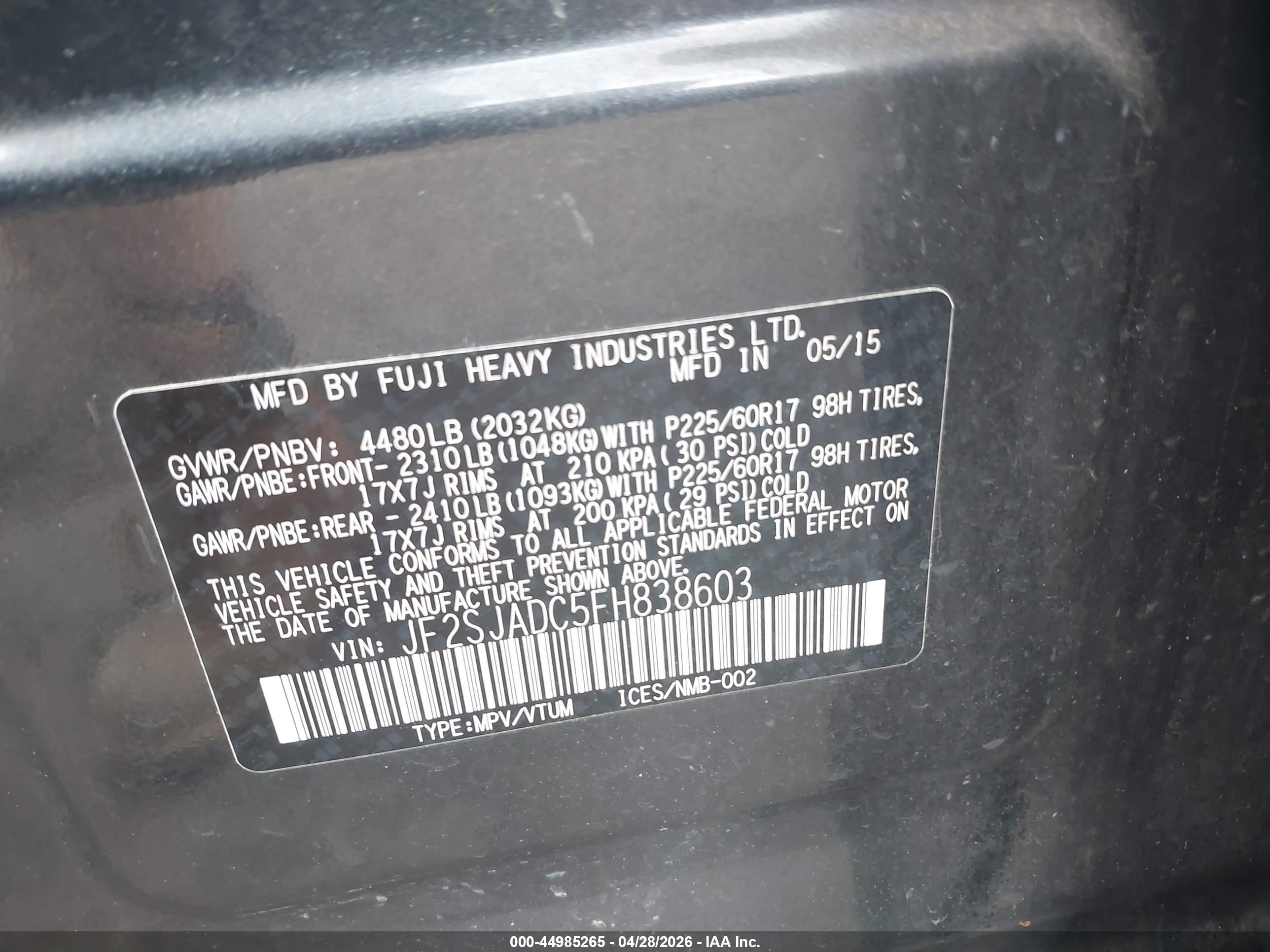 SUBARU FORESTER image 9