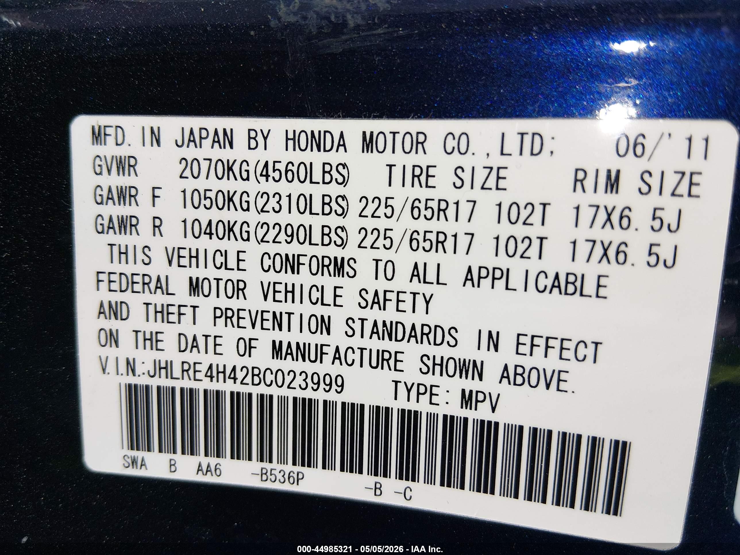 HONDA CR-V image 9