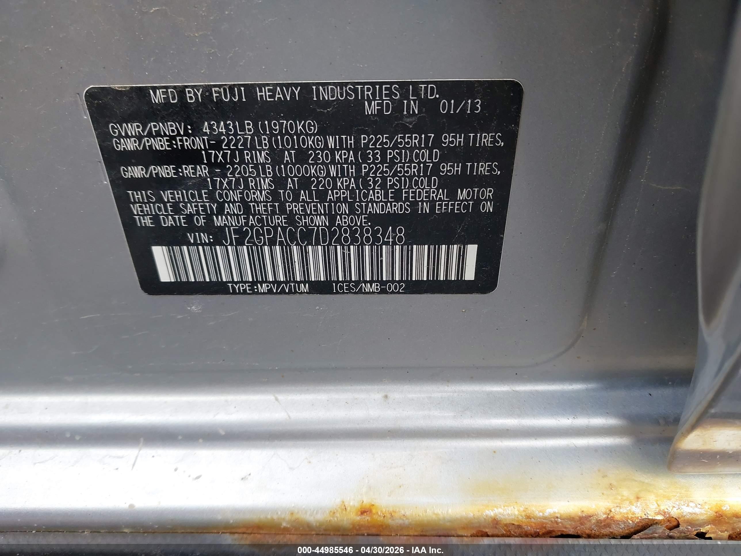 SUBARU XV image 9
