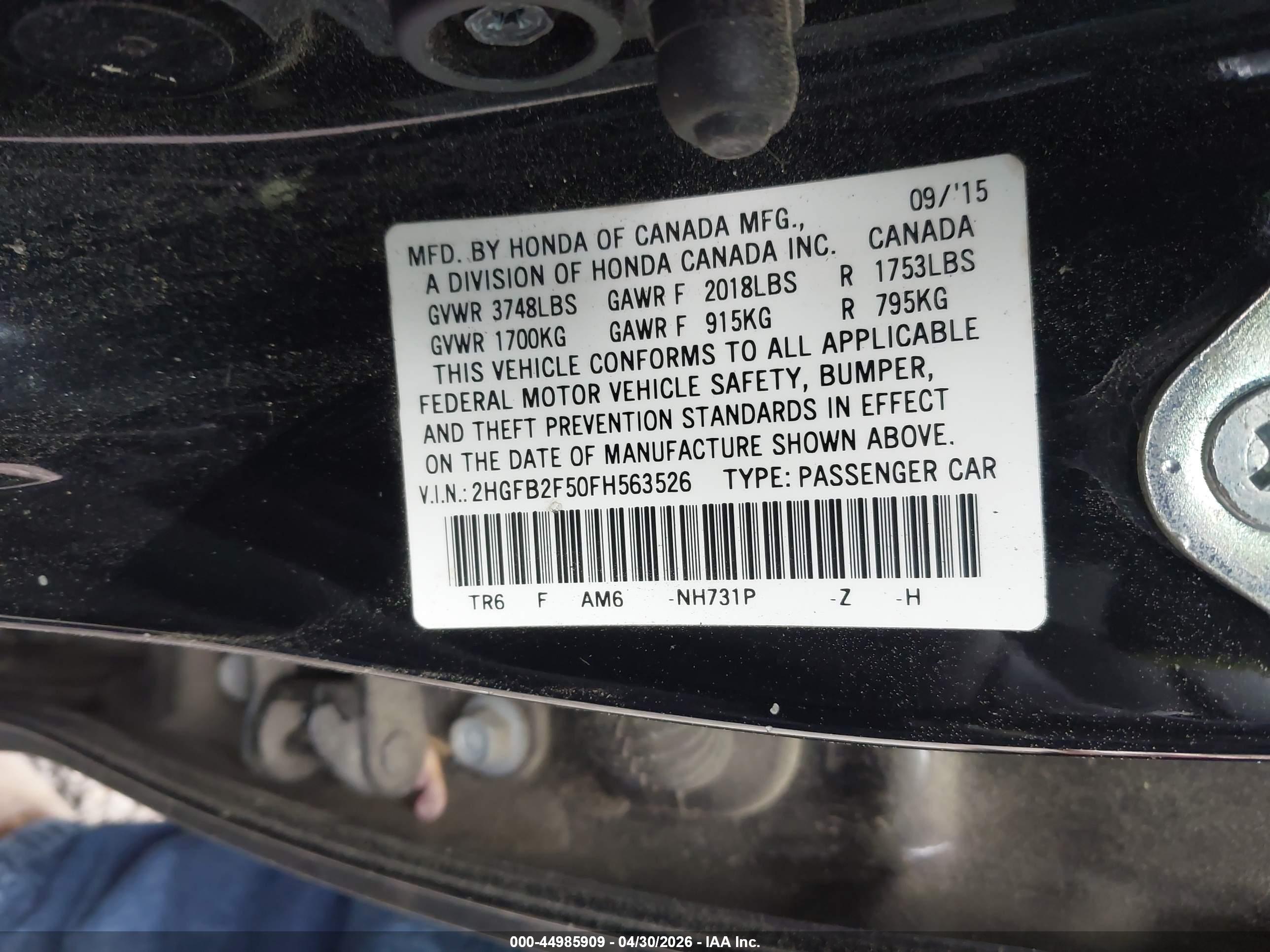 HONDA CIVIC image 9