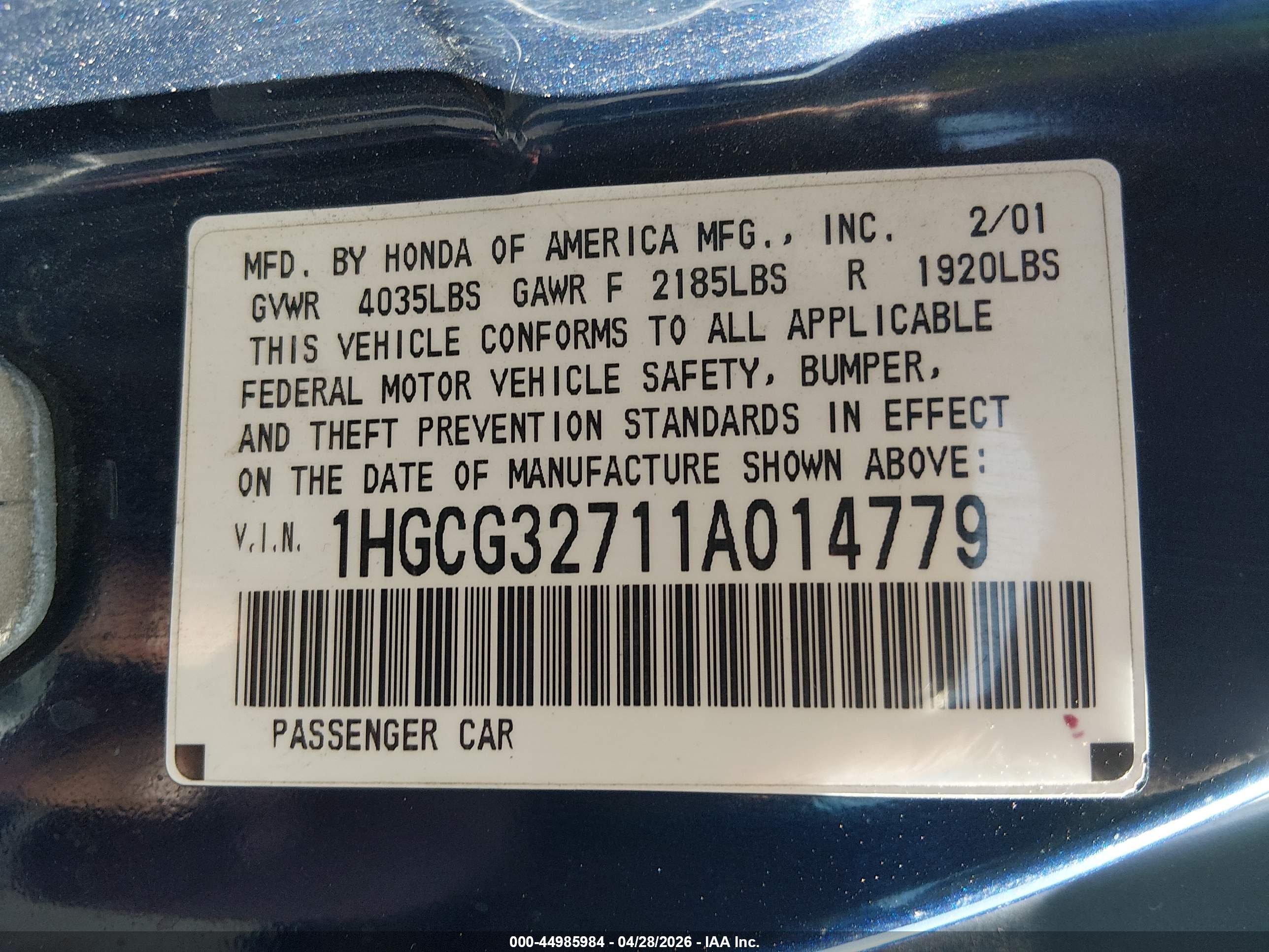 HONDA ACCORD image 9