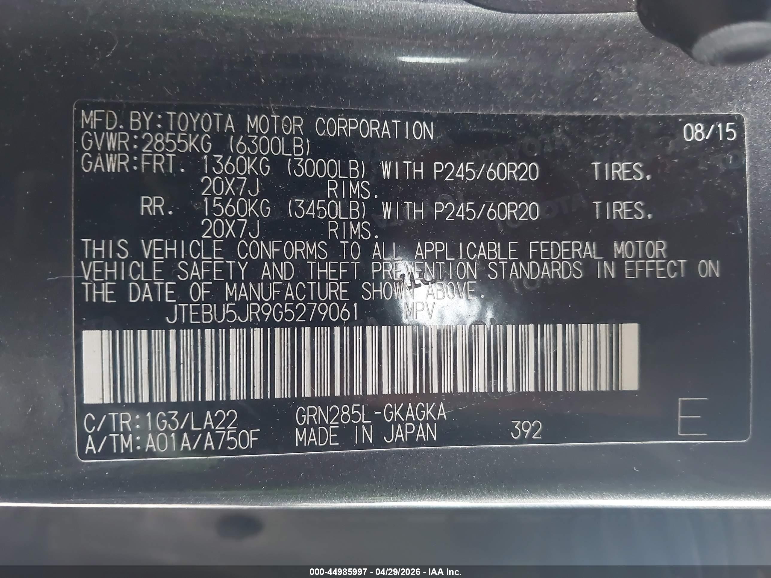 TOYOTA 4RUNNER image 9